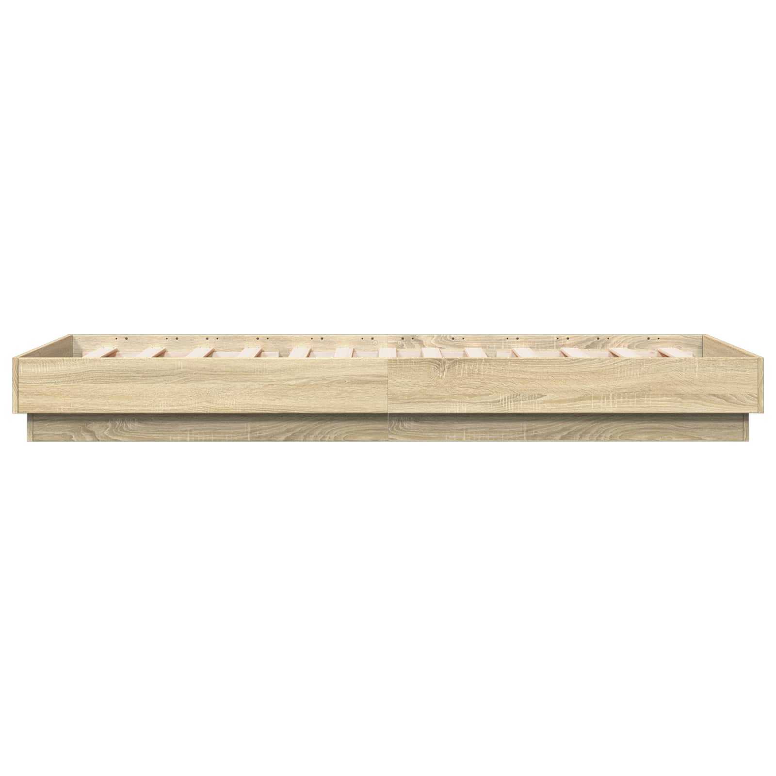 Krevetna konstrukcija s LED svjetlom Hrast sonoma 80 x 200 cm