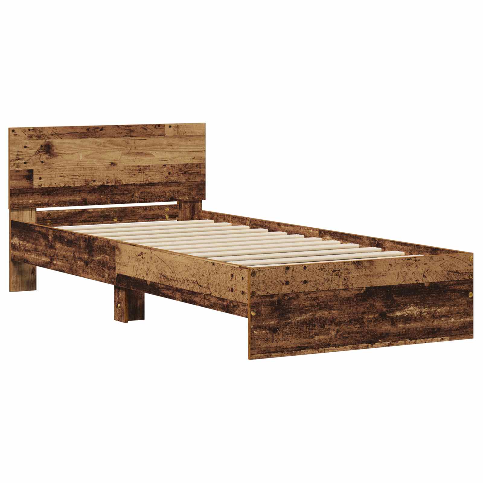 Okvir kreveta s uzglavljem Staro drvo 80 x 200 cm