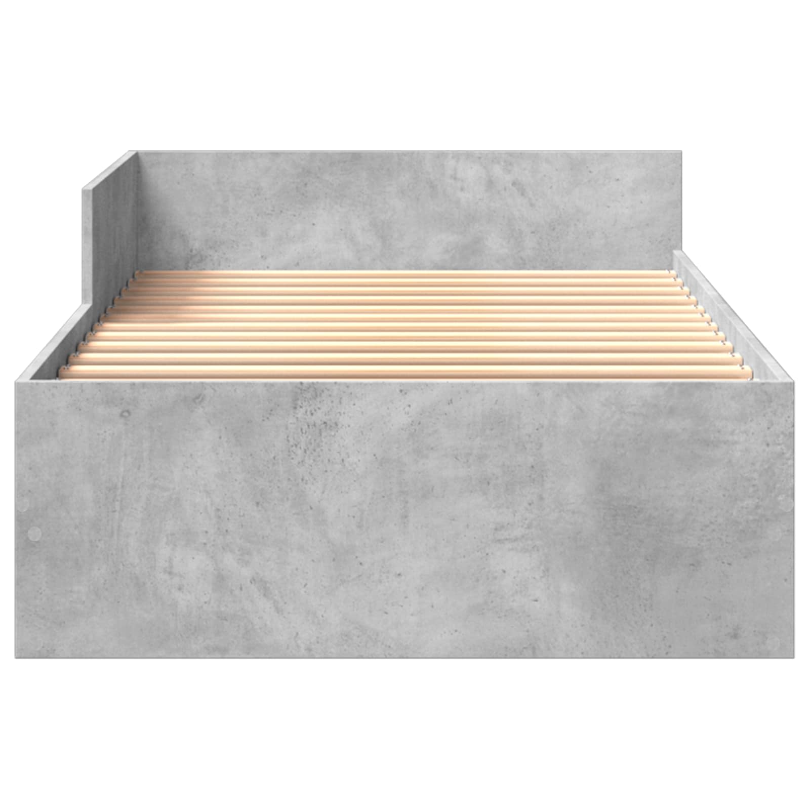 Okvir kreveta s uzglavljem Betonska siva 80 x 200 cm
