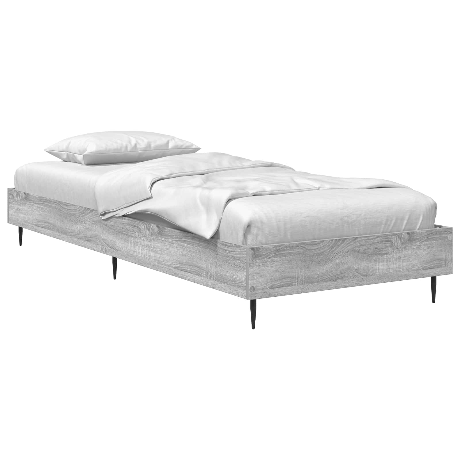 Krevetna konstrukcija Siva Sonoma 80 x 200 cm Konstruirano drvo