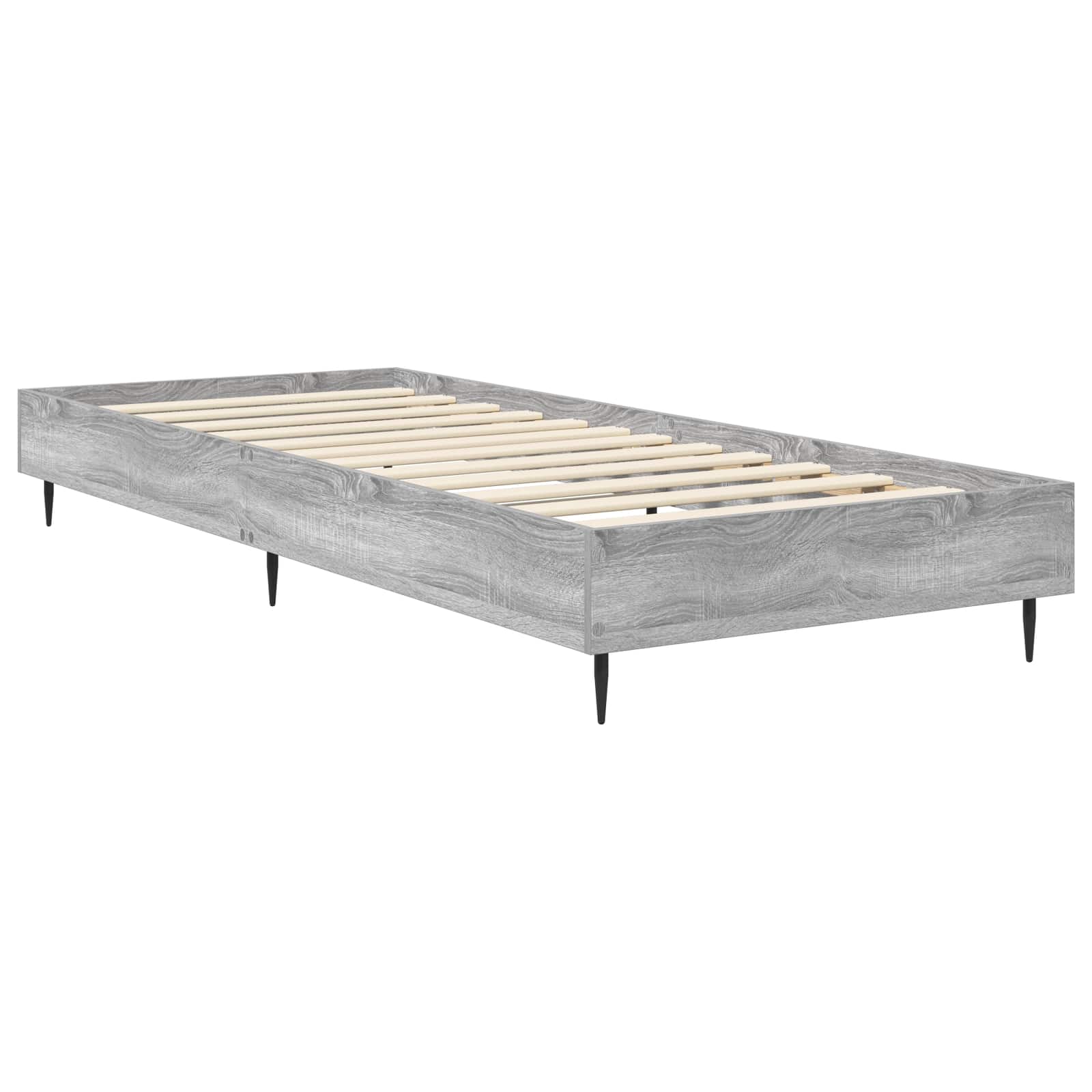 Krevetna konstrukcija Siva Sonoma 80 x 200 cm Konstruirano drvo
