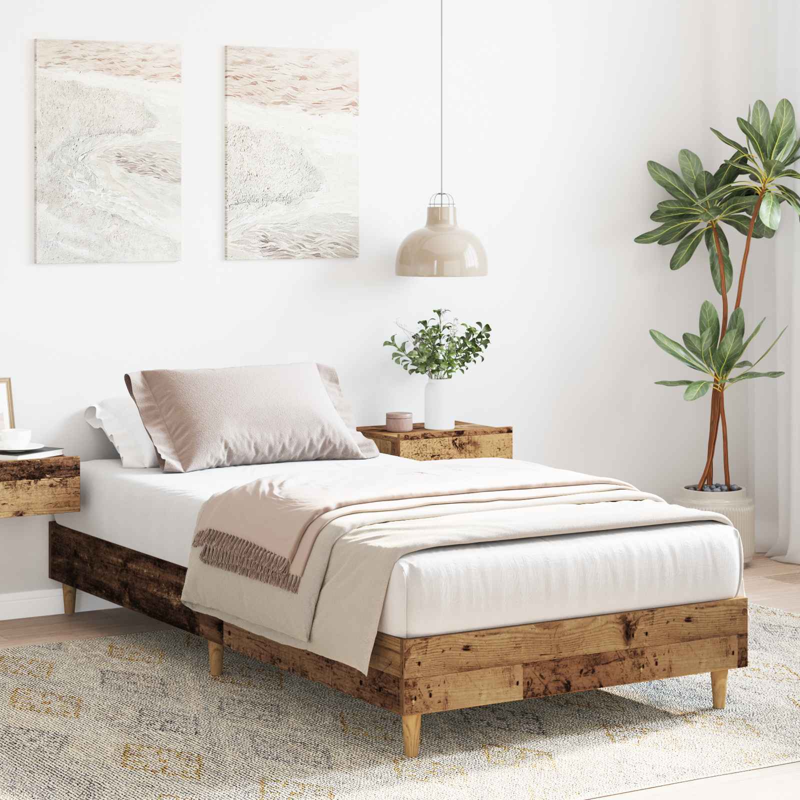 Krevetna konstrukcija Staro drvo 80 x 200 cm Konstruirano drvo