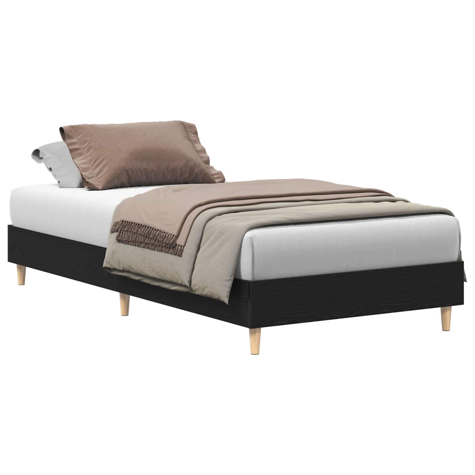 Krevetna konstrukcija Crni hrast 80 x 200 cm Konstruirano drvo