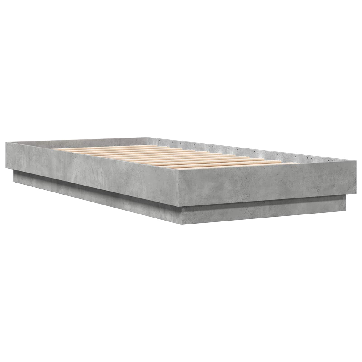 Okvir kreveta za pod Betonska siva 80 x 200 cm