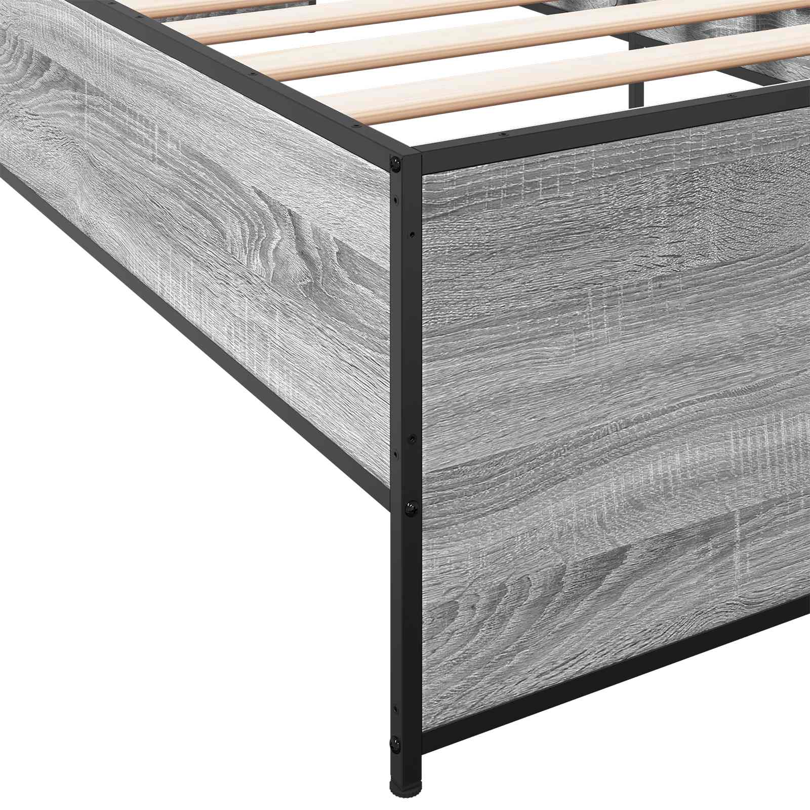 Krevetna konstrukcija Siva Sonoma 80 x 200 cm Konstruirano drvo