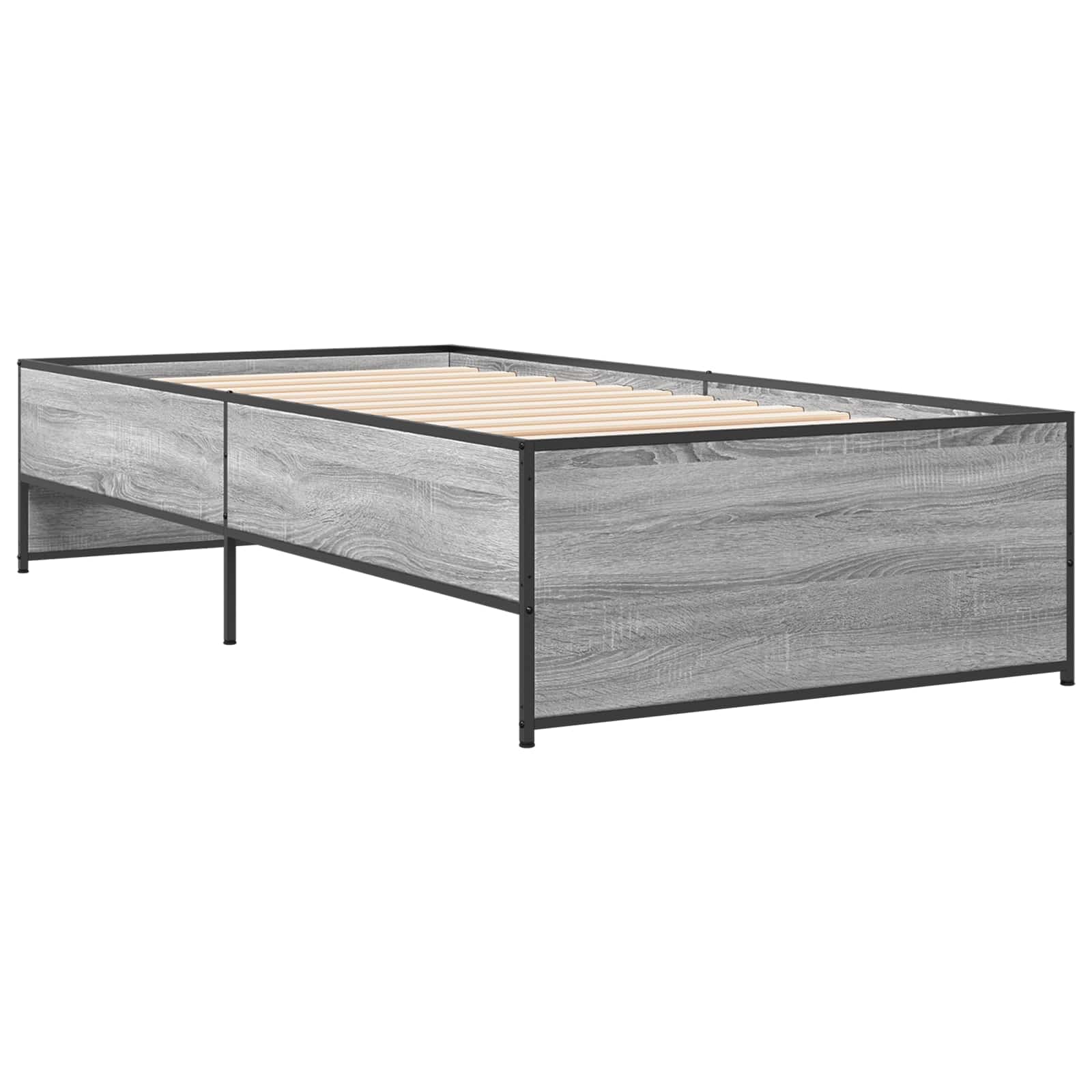 Krevetna konstrukcija Siva Sonoma 80 x 200 cm Konstruirano drvo
