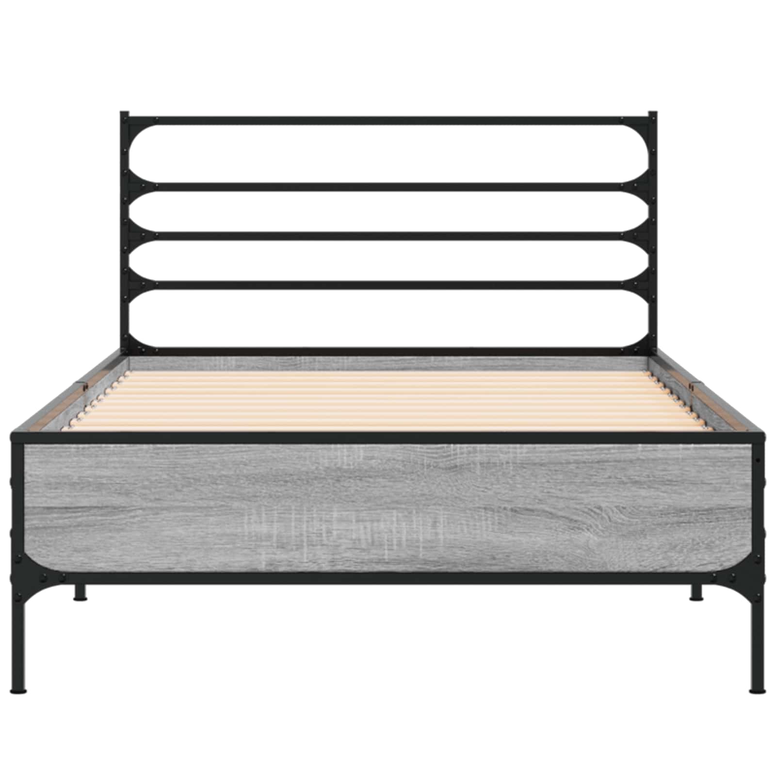 Krevetna konstrukcija Siva Sonoma 80 x 200 cm Konstruirano drvo