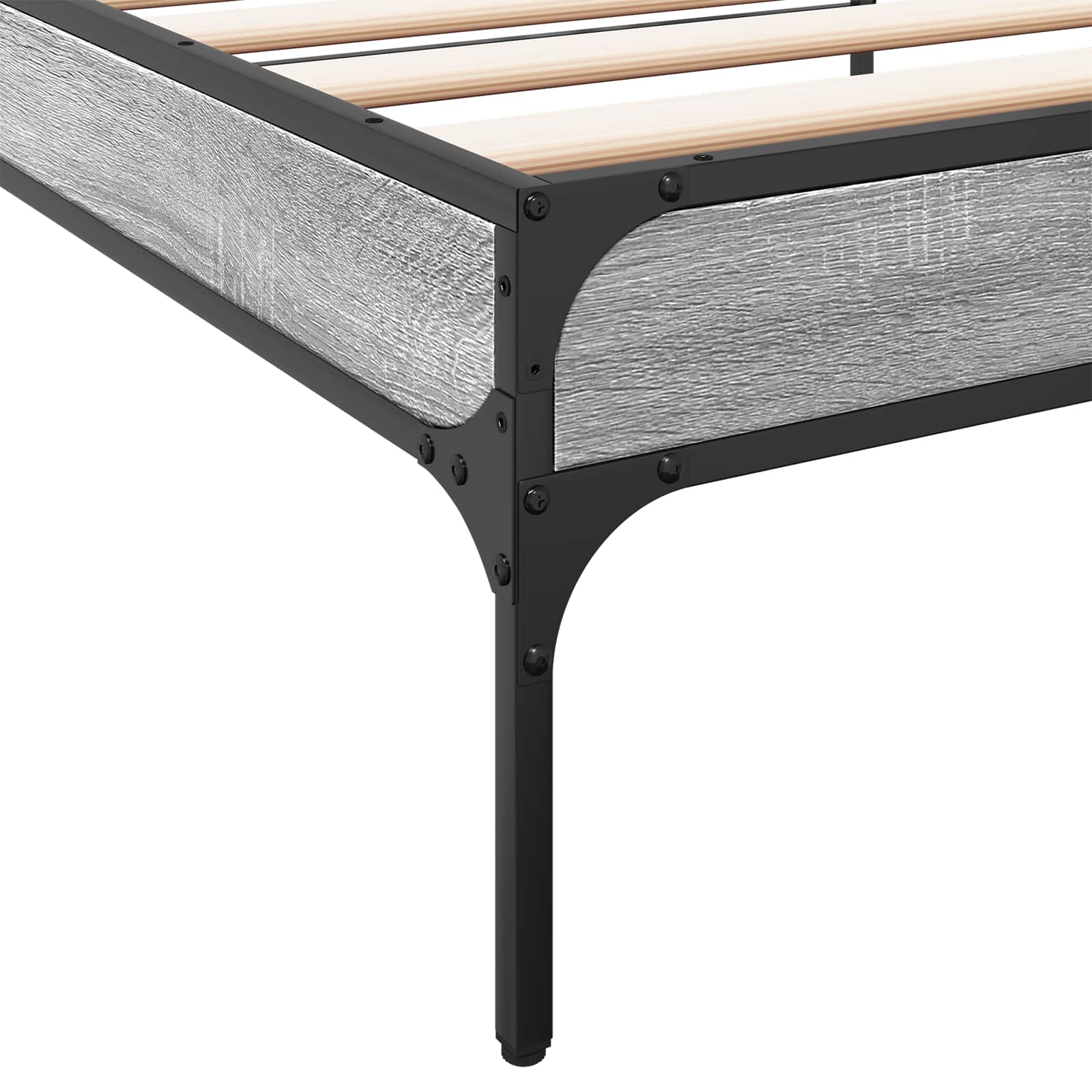 Krevetna konstrukcija Siva Sonoma 80 x 200 cm Konstruirano drvo