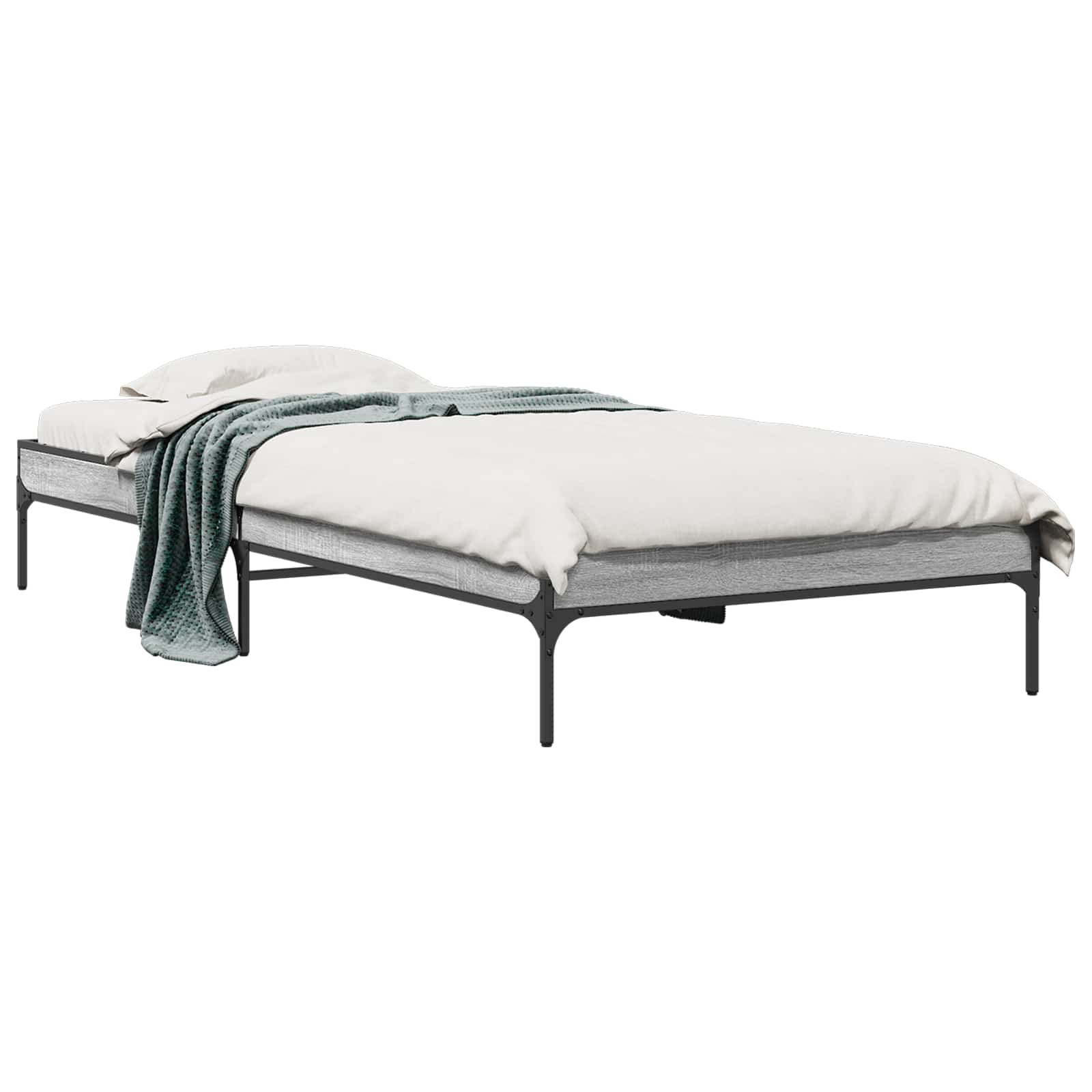 Krevetna konstrukcija Siva Sonoma 80 x 200 cm Konstruirano drvo