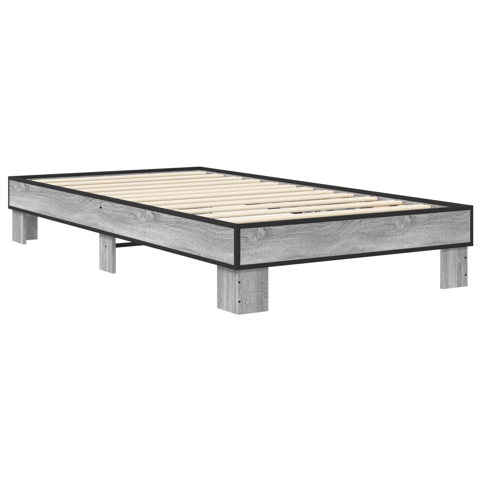 Krevetna konstrukcija Siva Sonoma 80 x 200 cm Konstruirano drvo