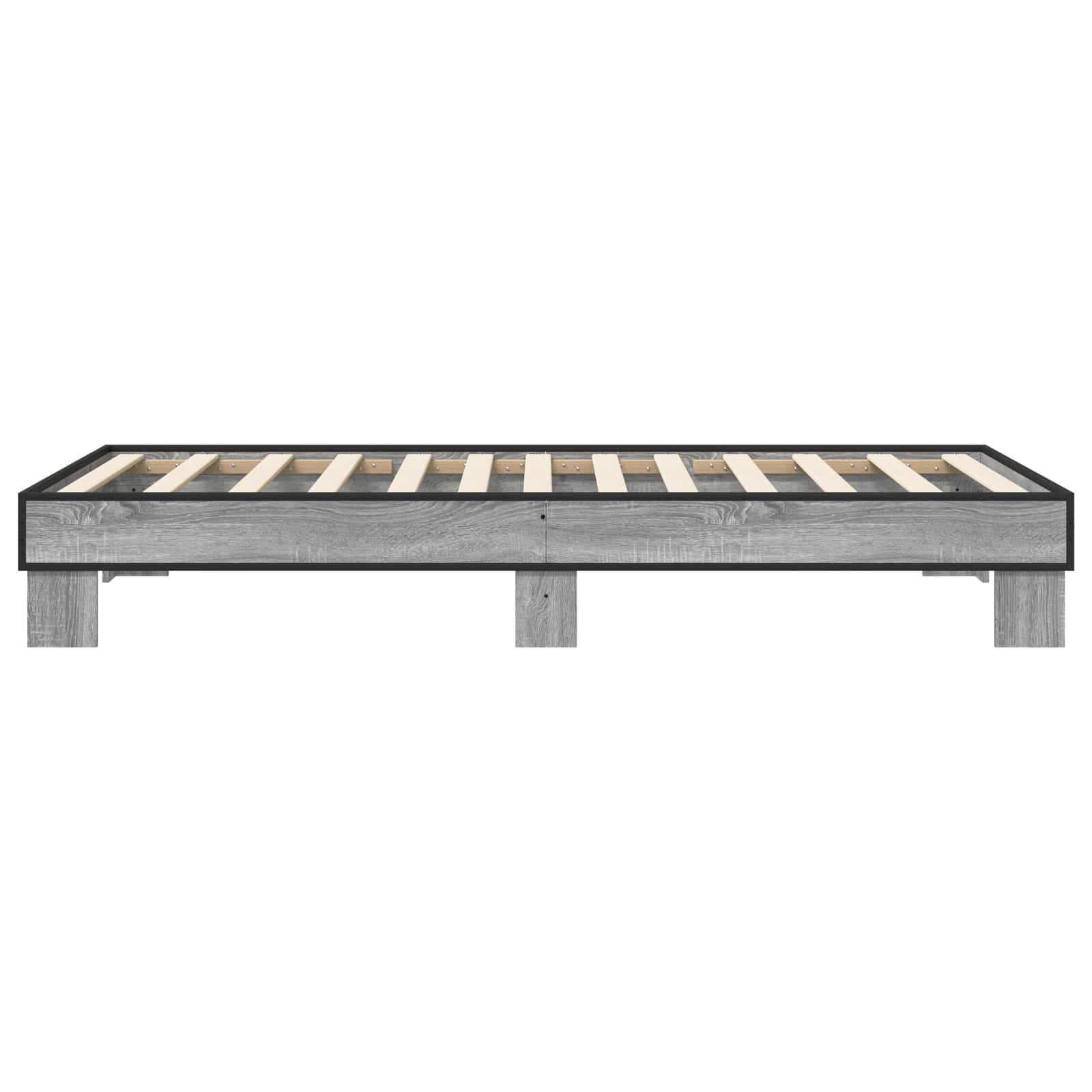 Krevetna konstrukcija Siva Sonoma 80 x 200 cm Konstruirano drvo