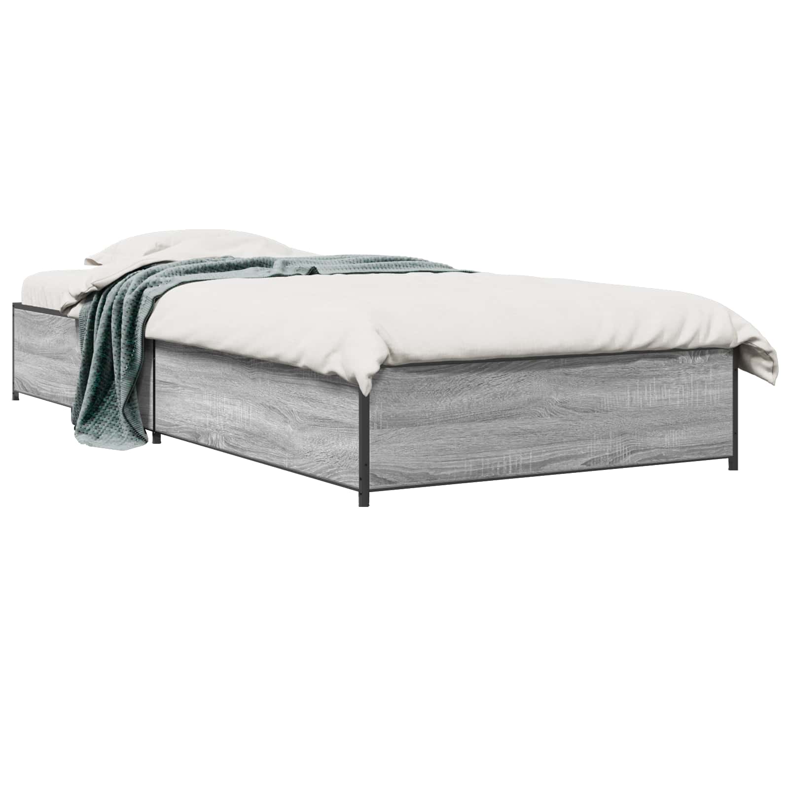Krevetna konstrukcija Siva Sonoma 80 x 200 cm Konstruirano drvo