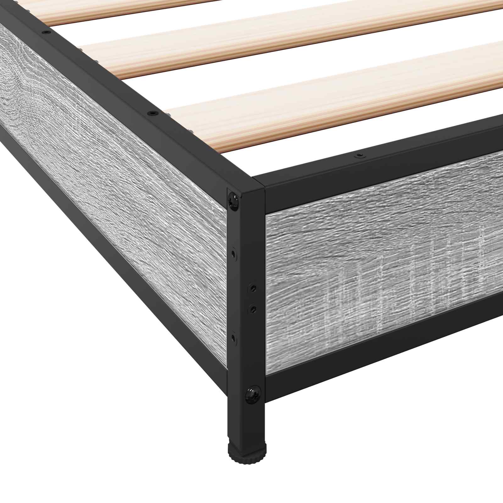 Krevetna konstrukcija Siva Sonoma 80 x 200 cm Konstruirano drvo