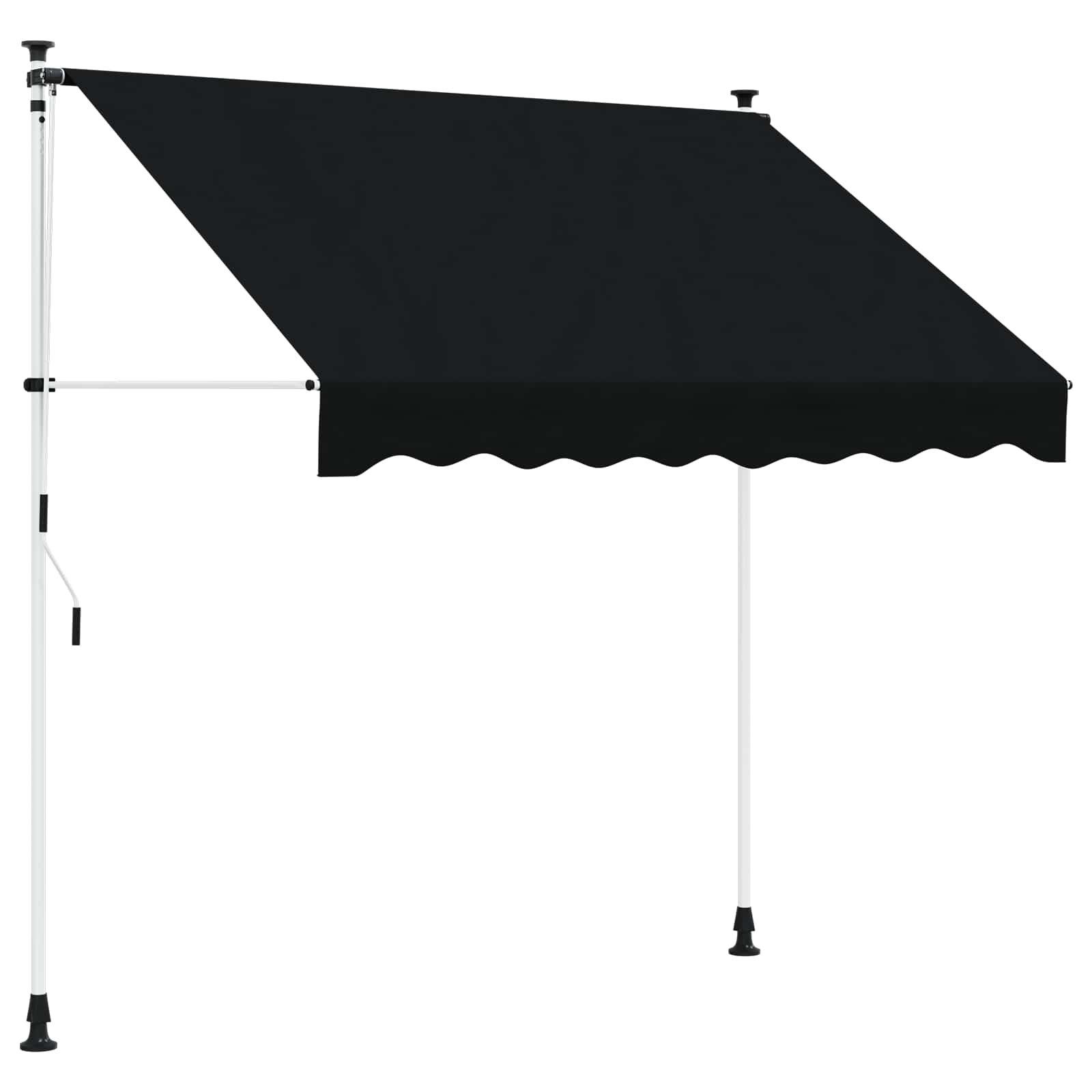 Ručno sklopiva tenda Crna 250 cm