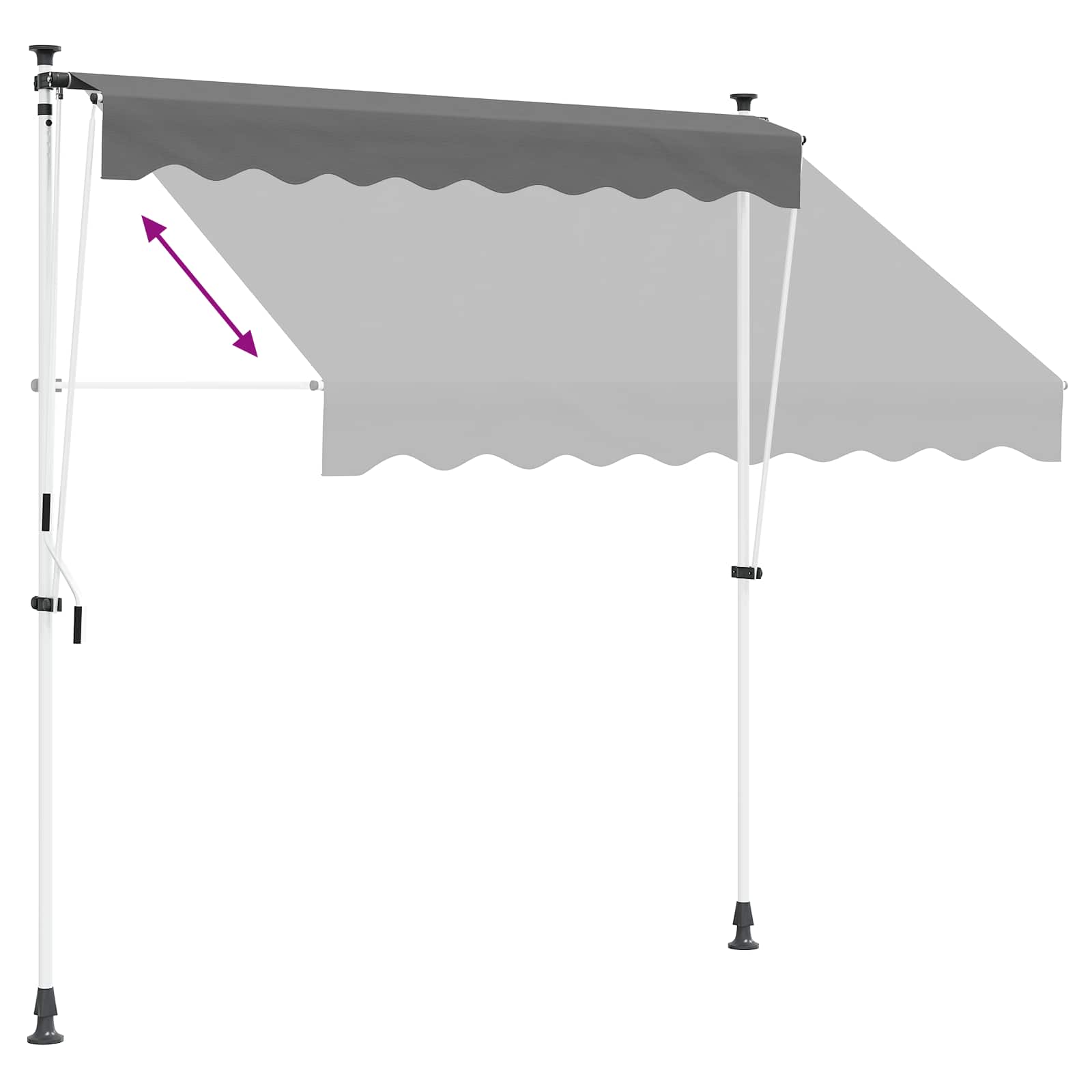 Ručno sklopiva tenda 180 g / m² poliester s PU premazom