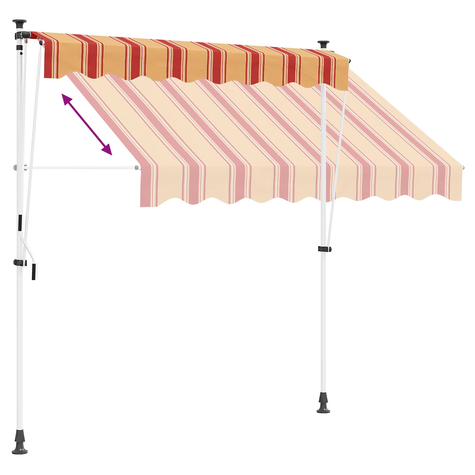 Ručno sklopiva tenda Šareni 350 x 115 x 300 cm