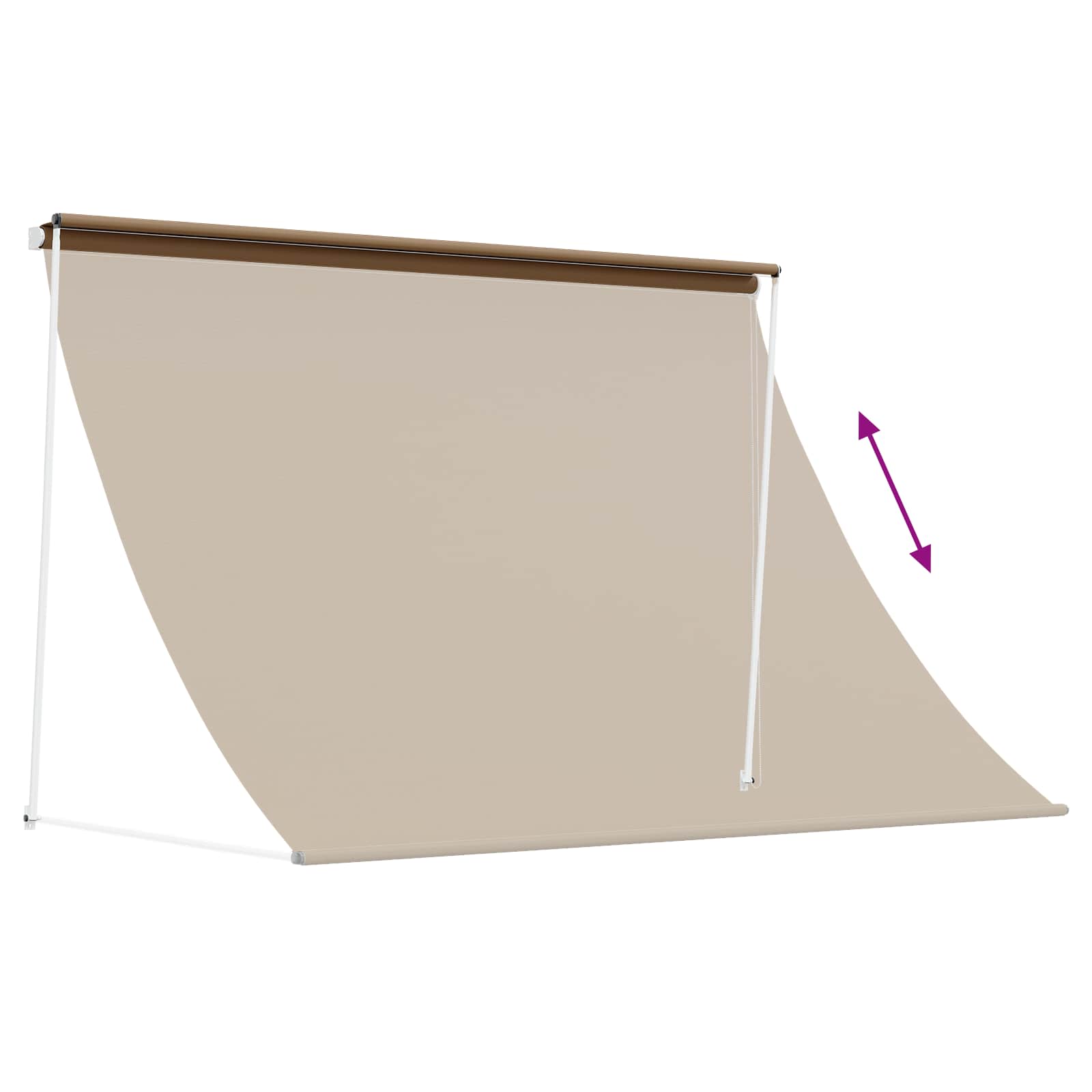 Nadstrešnica Bež 300 x 150 cm 180 g / m² poliester s PU premazom