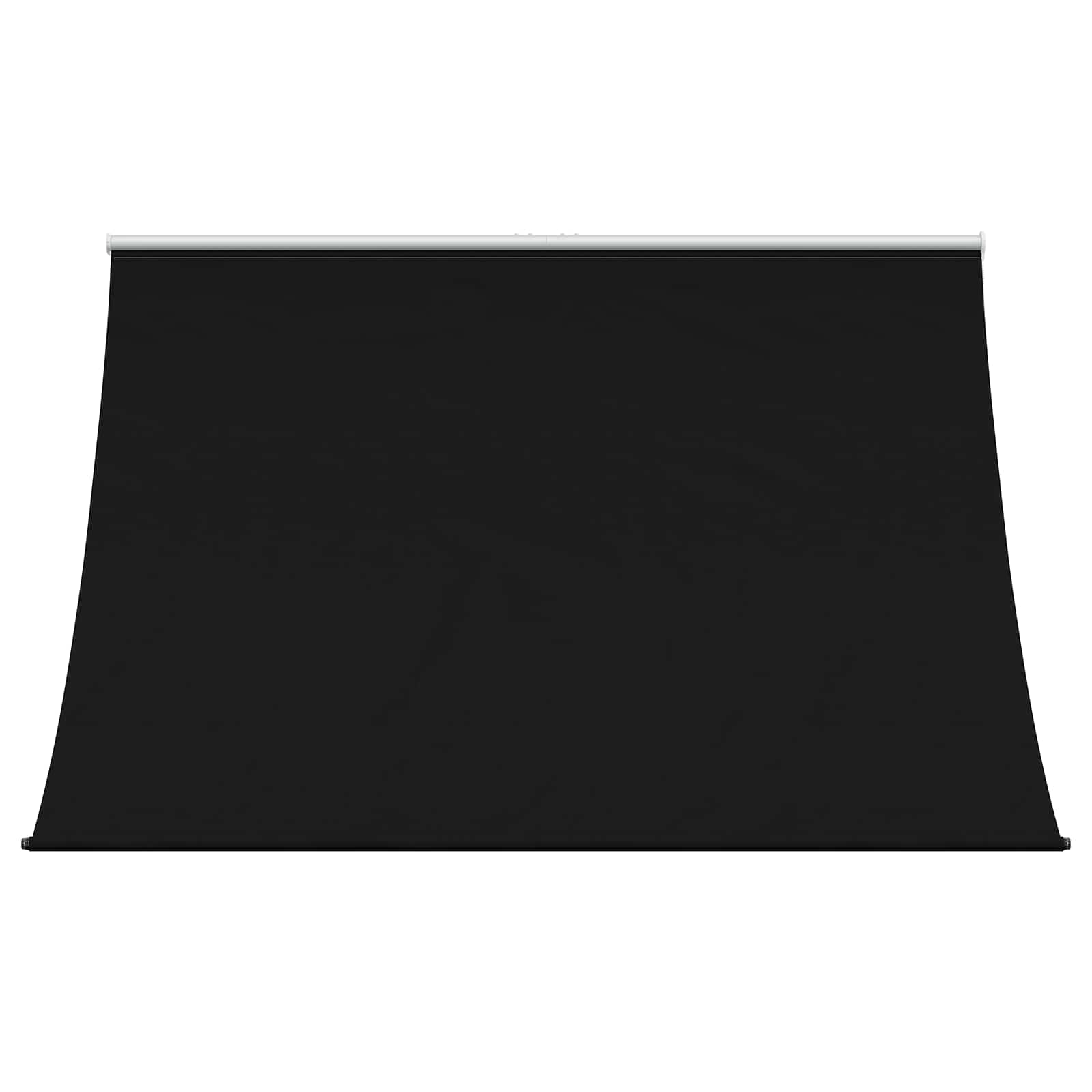 Nadstrešnica Crna 250 x 150 cm 180 g / m² poliester s PU premazom