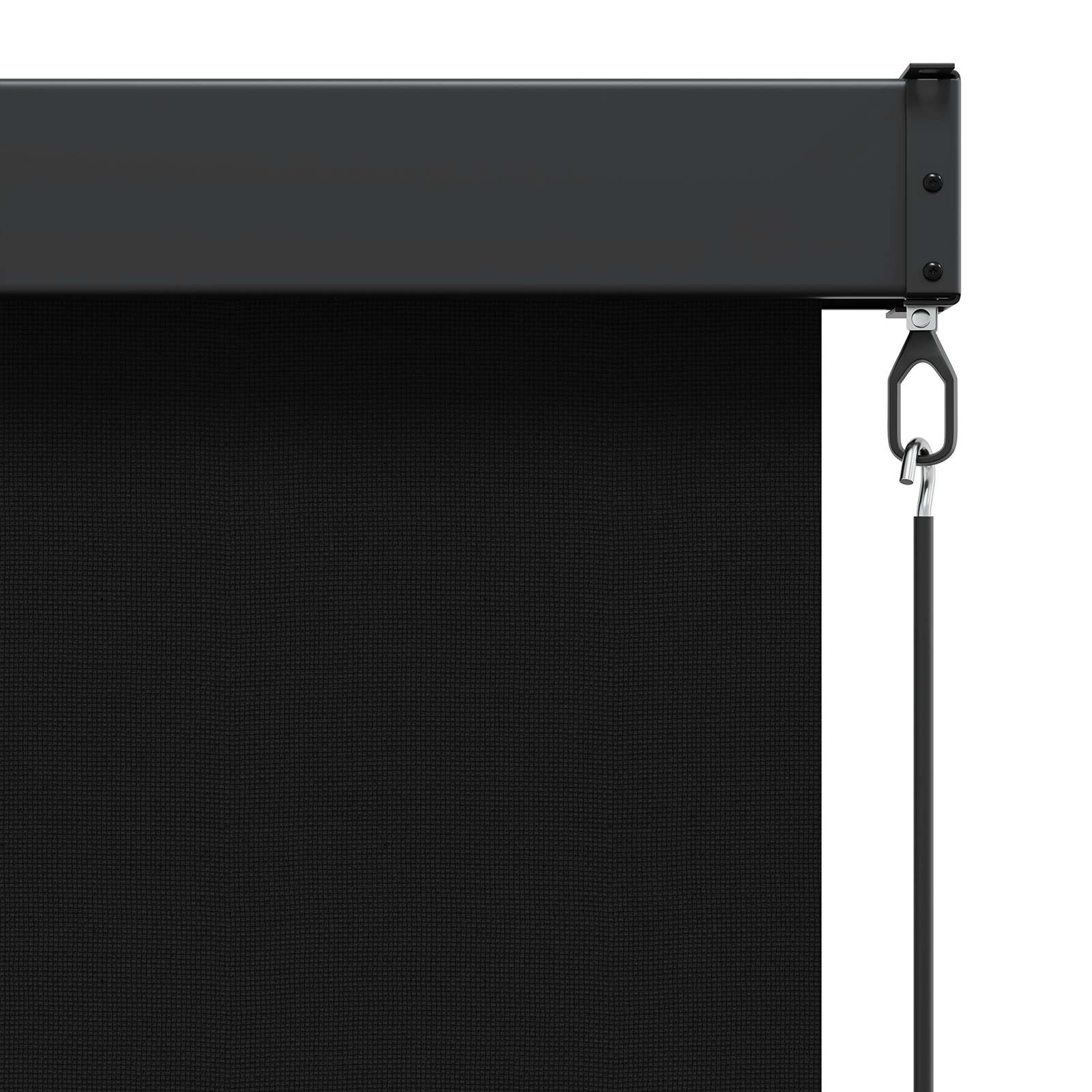 Rolo zavjesa Crna 100 x 250 cm Tkanina i aluminij