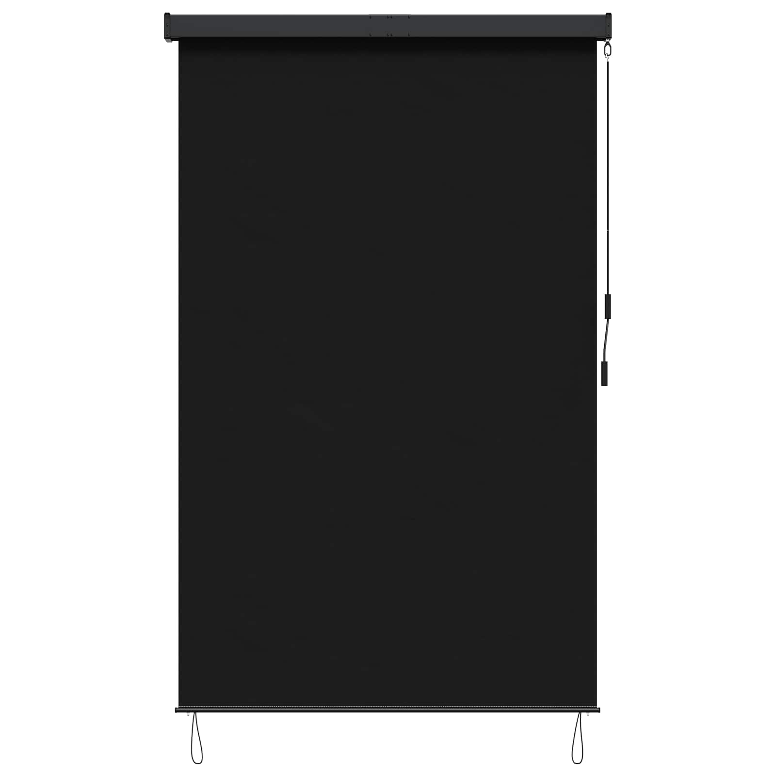 Rolo zavjesa Crna 140 x 250 cm Tkanina i aluminij