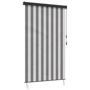 Rolo zavjesa Antracit i bijelo 160 x 250 cm Tkanina i aluminij