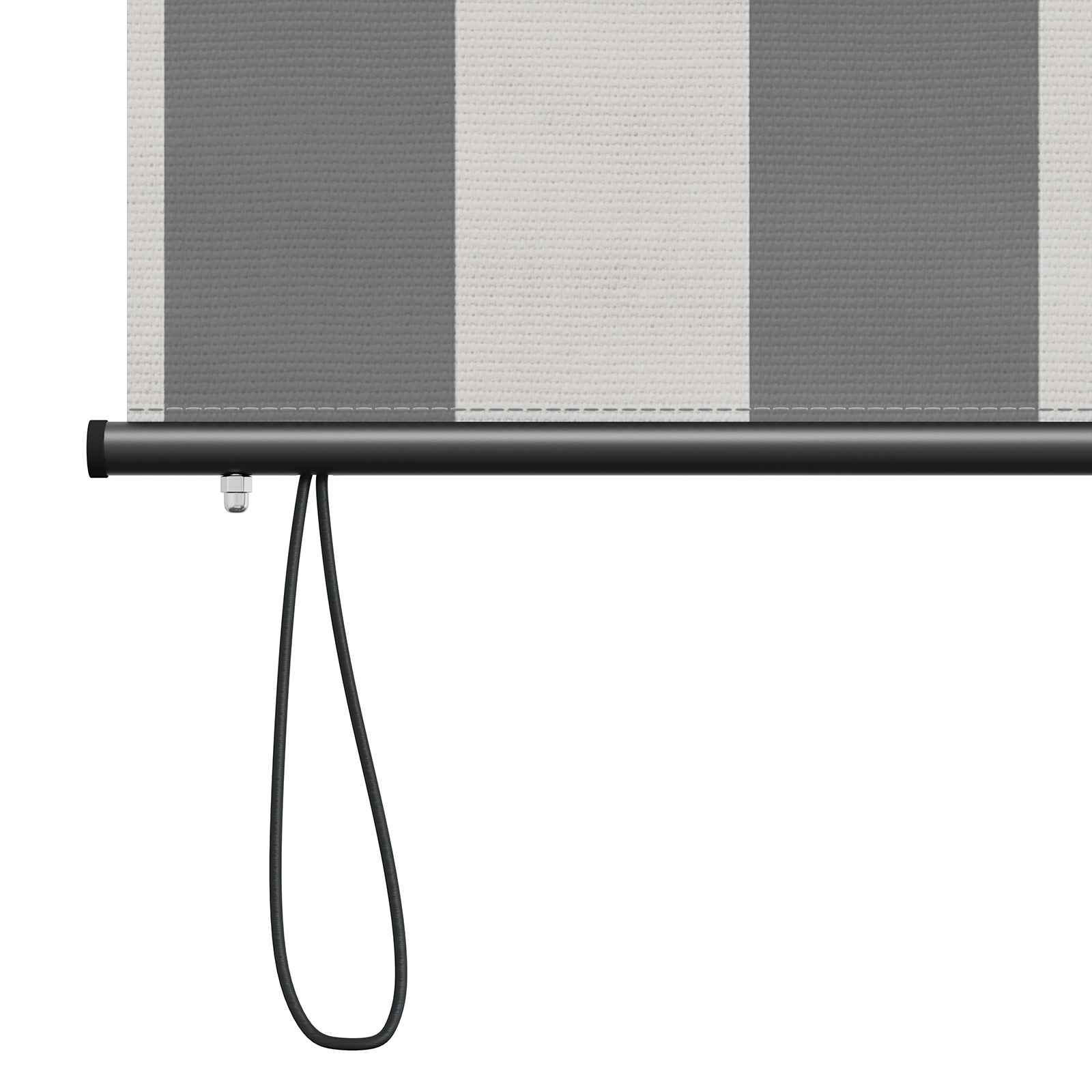 Rolo zavjesa Antracit i bijelo 180 x 250 cm Tkanina i aluminij