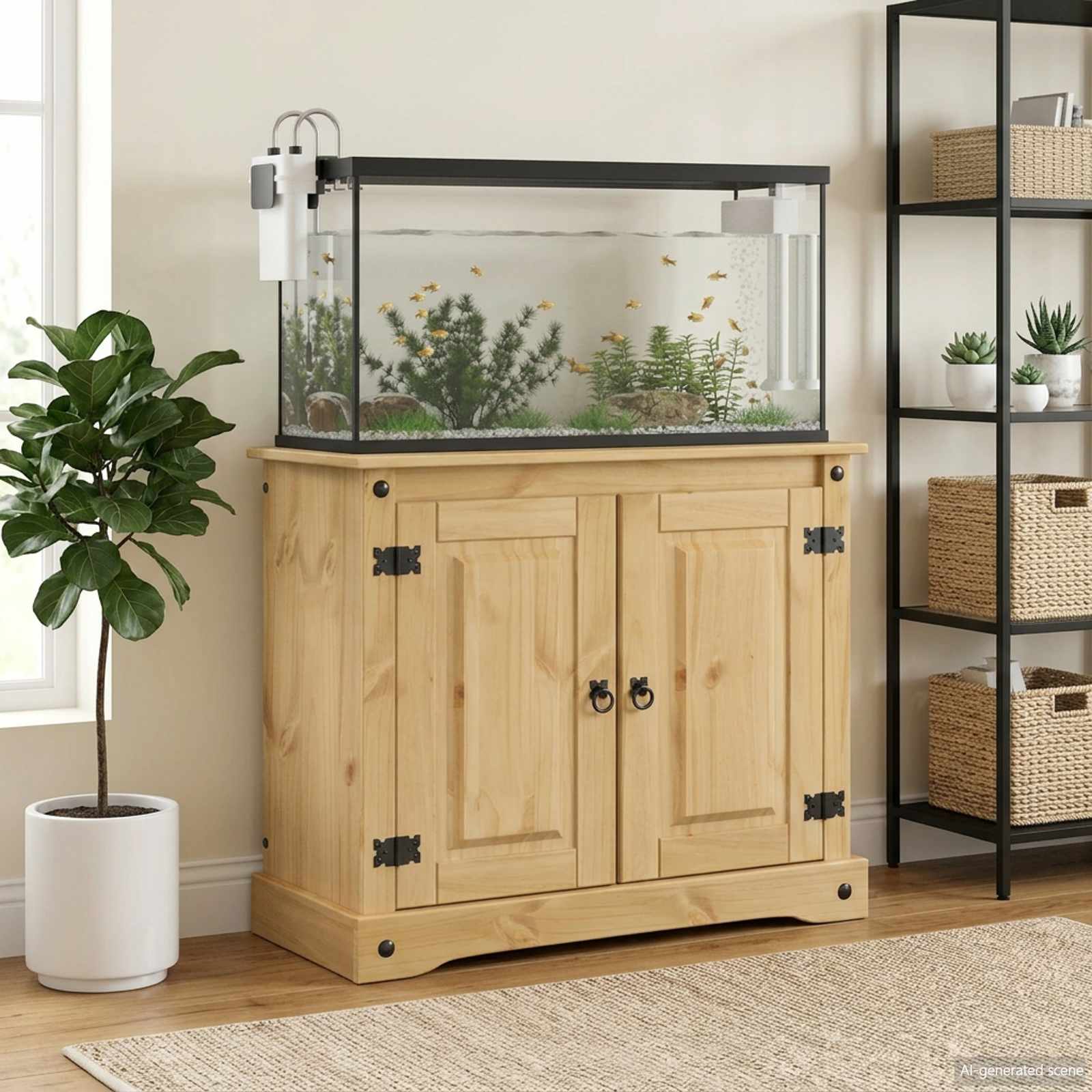 Stalak za akvarij CORONA Smeđa 81,5 x 37 x 73 cm 250 kg
