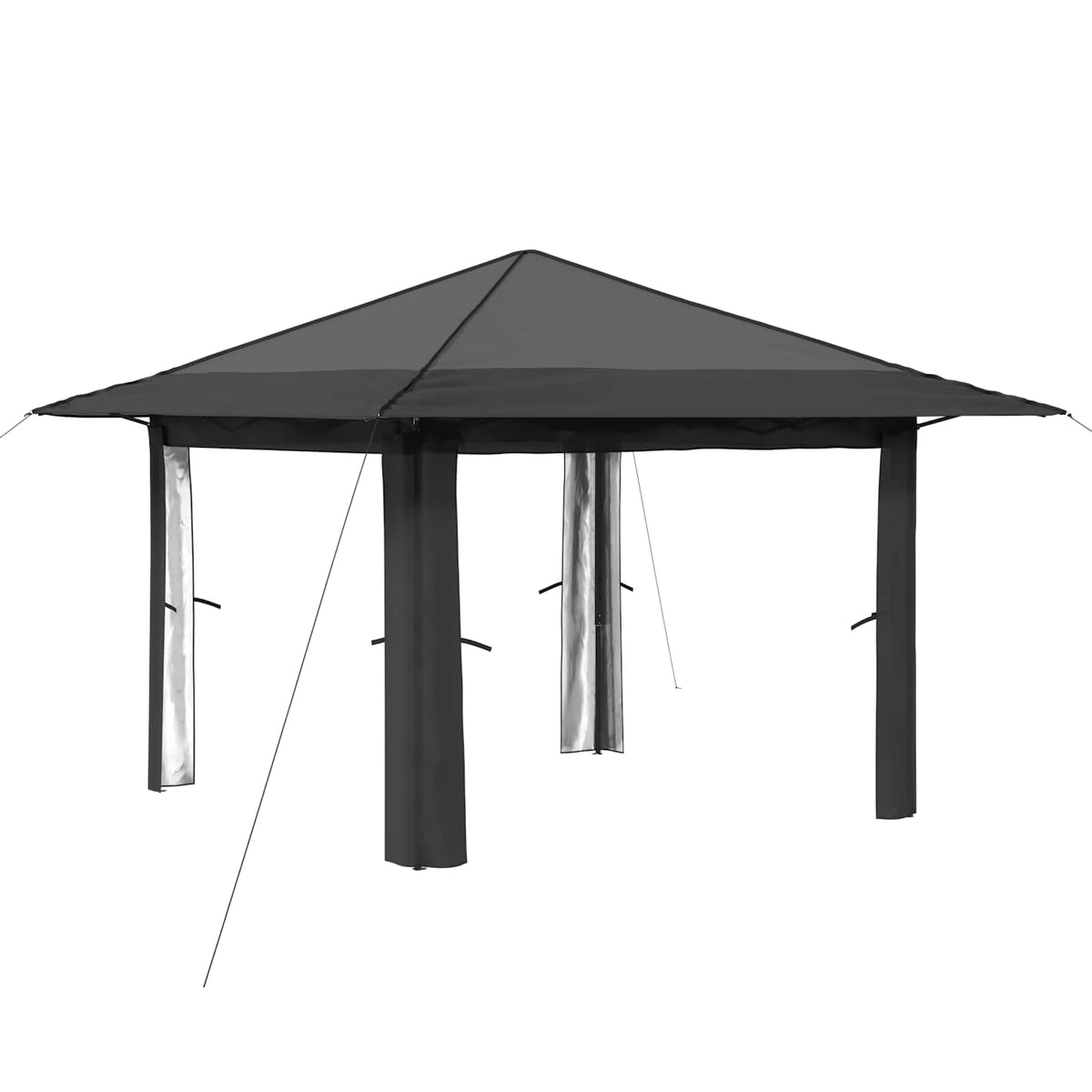 Gazebo bez bočne strane Svjetlosiva i antracit
