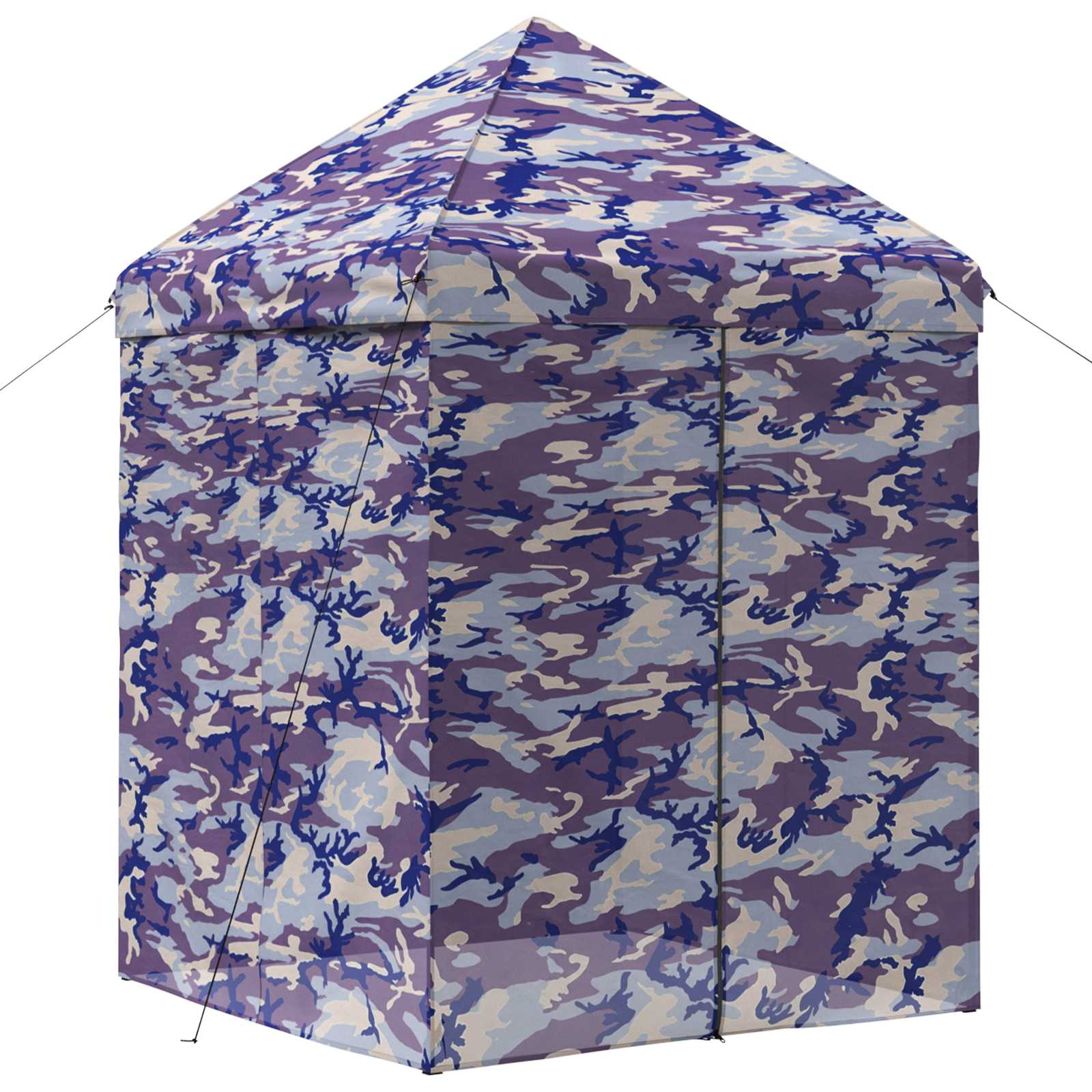 Pop-up Paviljon s 4 Zidova 2 x 2 m Plavi kamuflaža