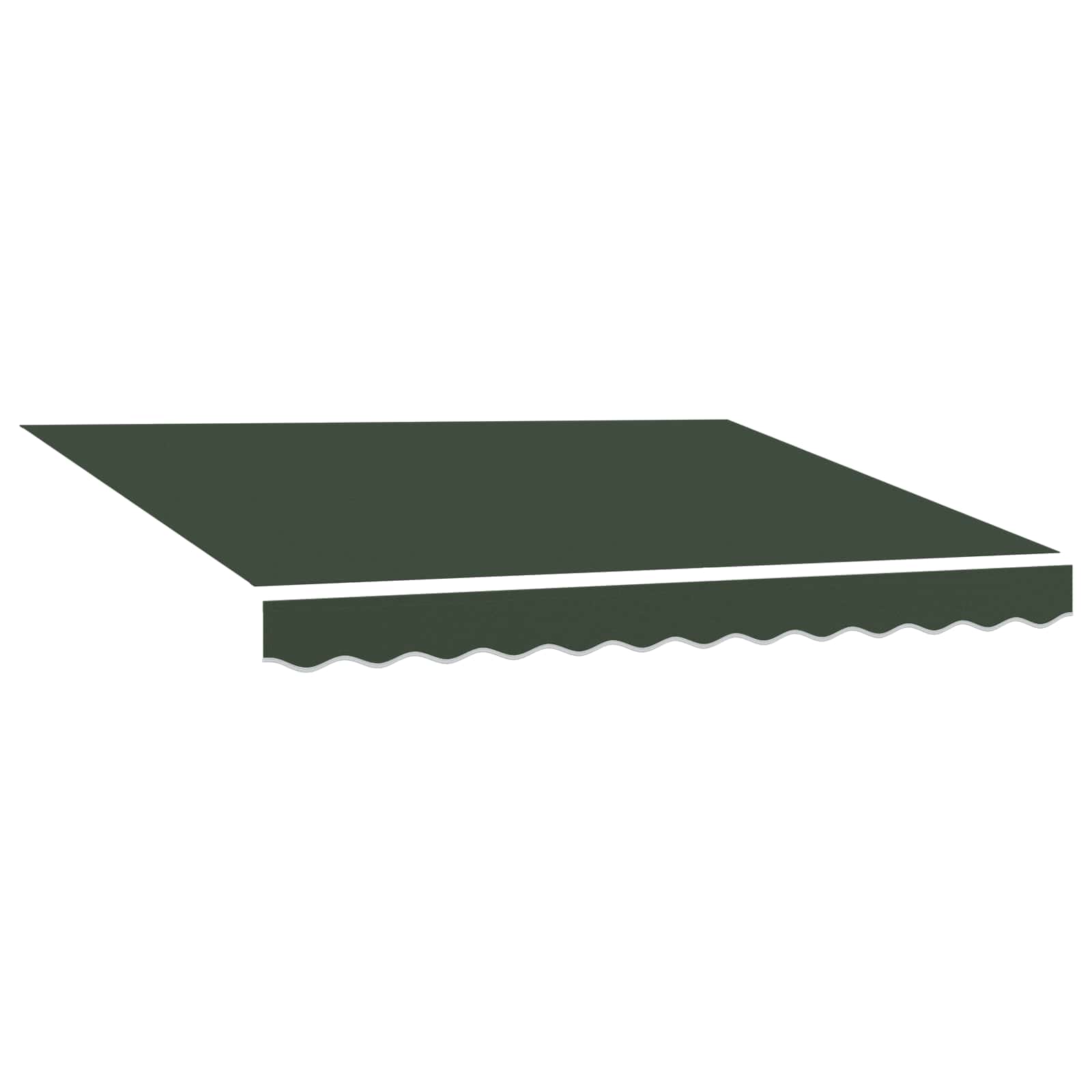 Zamjensko platno za tendu Tamnozelena 4 × 3,5 m Poliester
