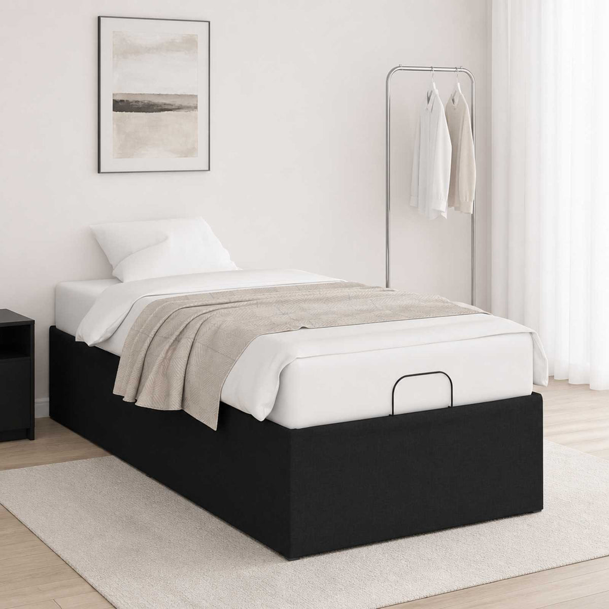 Električni podesivi okvir kreveta Crna 200 x 100 x 33,5 cm