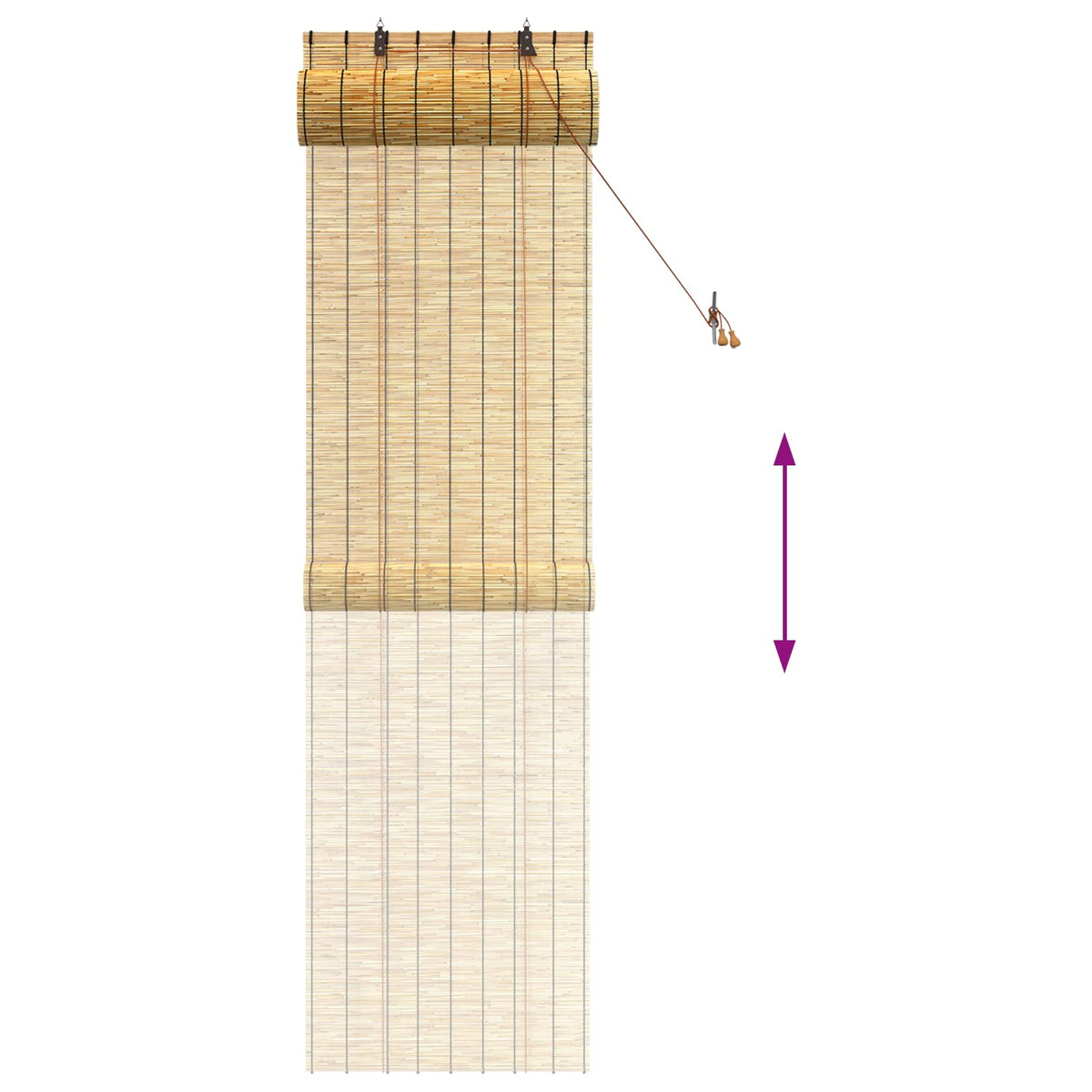 Rolo zavjesa Prirodna 60 x 220 cm Trska