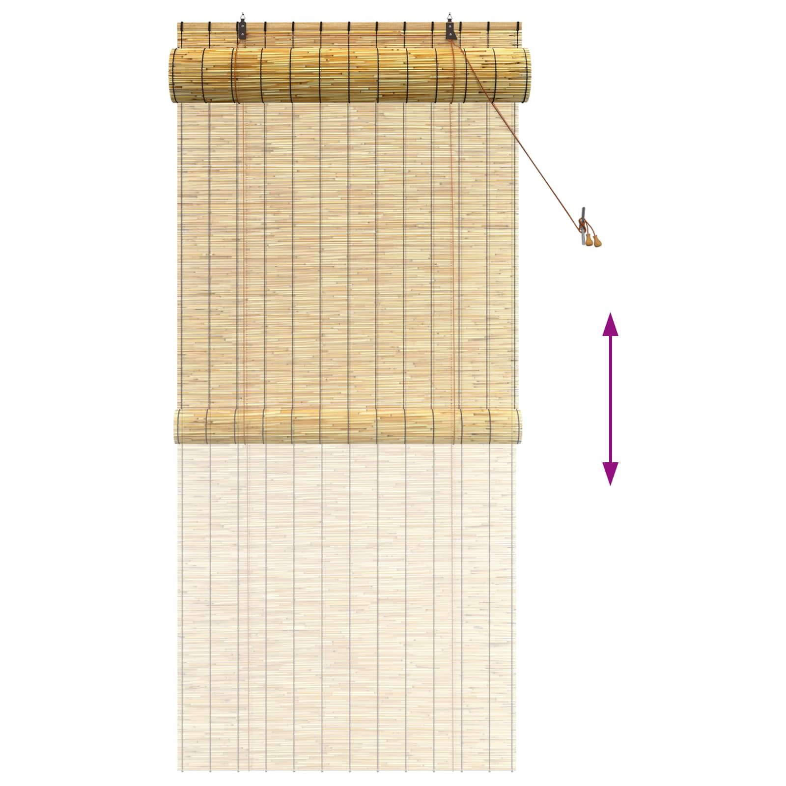 Rolo zavjesa Prirodna 100 x 220 cm Trska