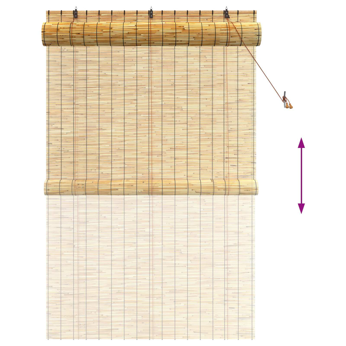 Rolo zavjesa Prirodna 140 x 220 cm Trska