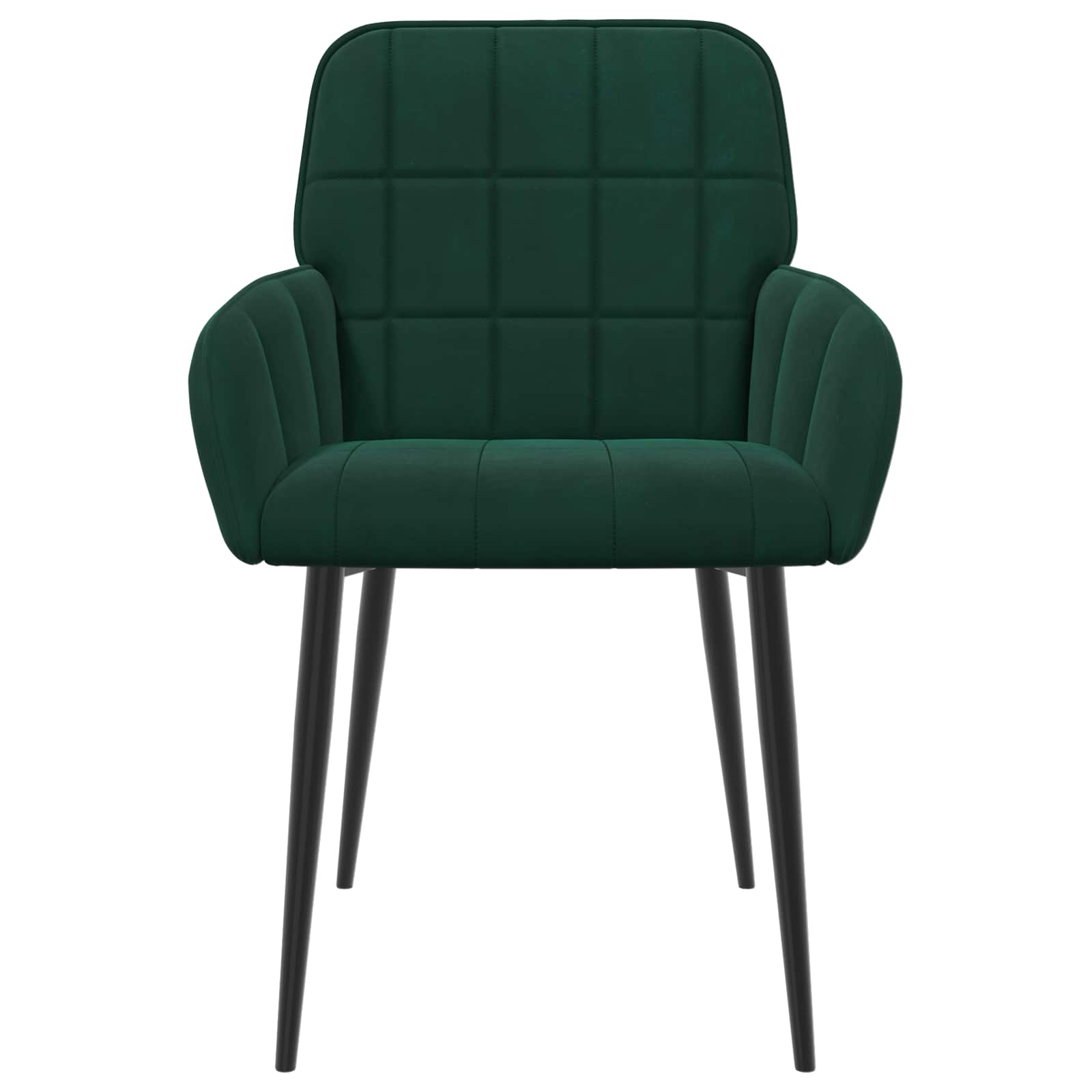 Trpezarijske stolice 2 pcs Baršun Tamnozelena 57 x 50 x 85 cm