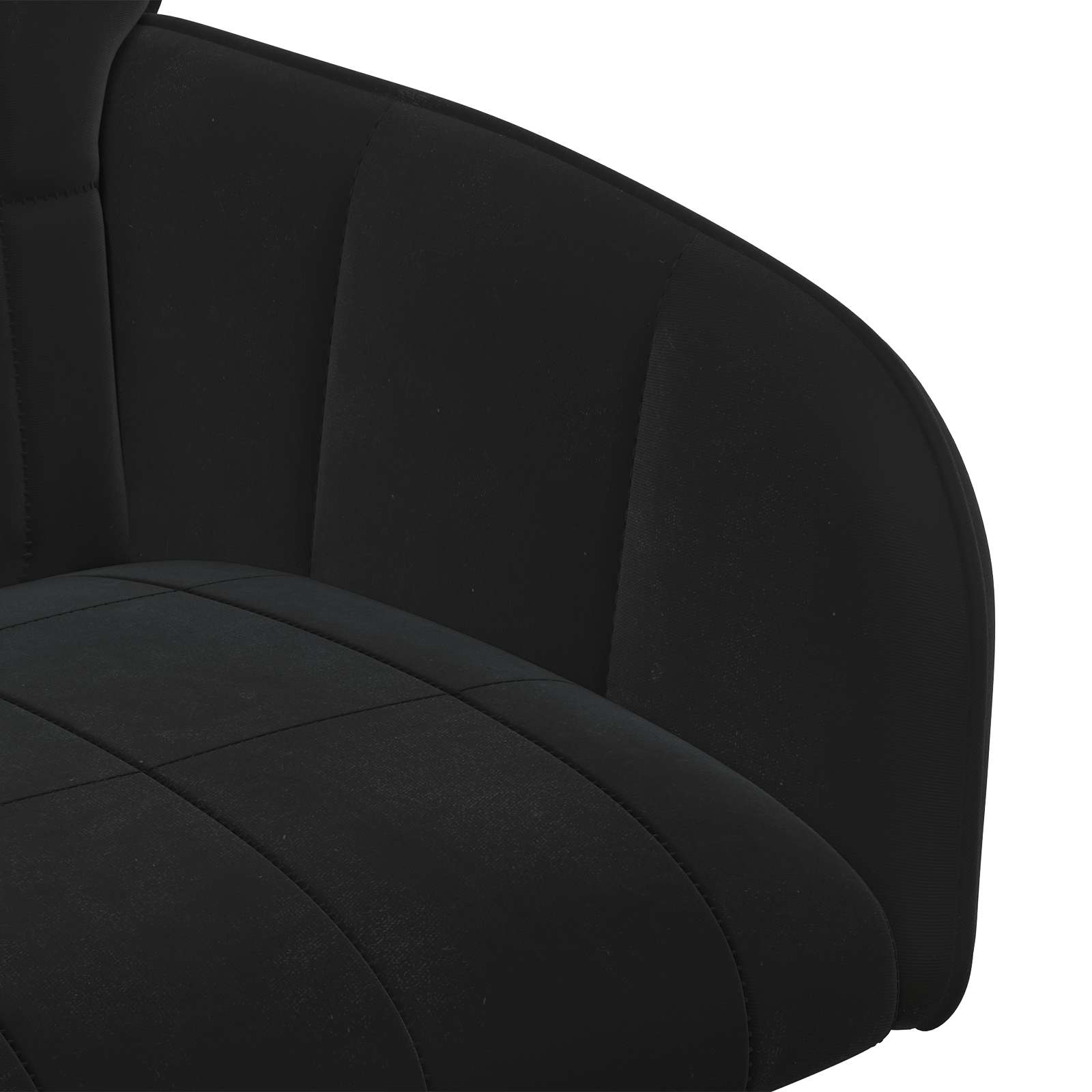 Trpezarijske stolice 2 pcs Baršun Crna 57 x 50 x 85 cm