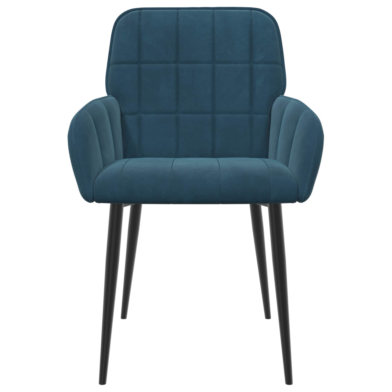 Trpezarijske stolice 2 pcs Baršun Plava 57 x 50 x 85 cm