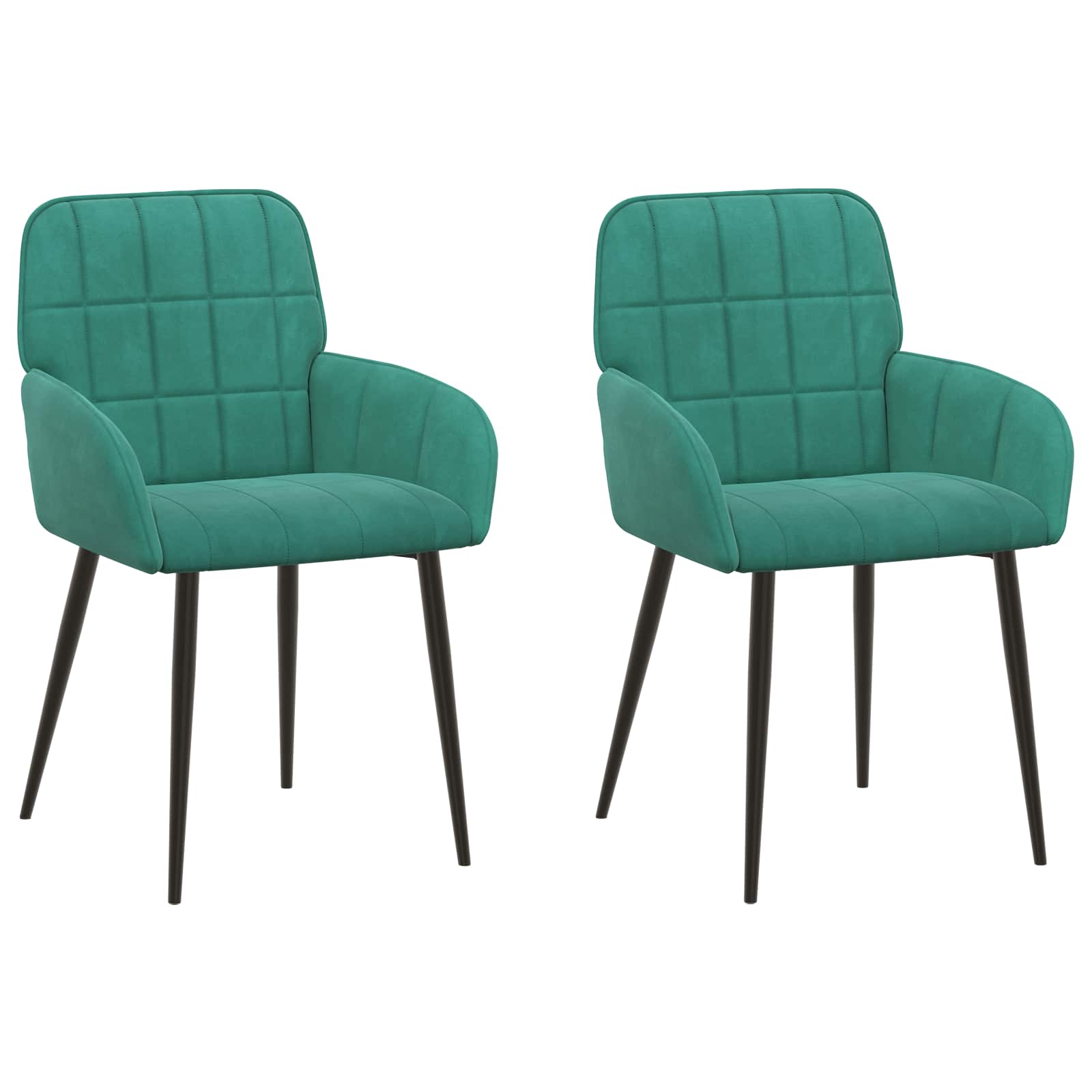 Trpezarijske stolice 2 pcs Baršun Tirkizna 57 x 50 x 85 cm