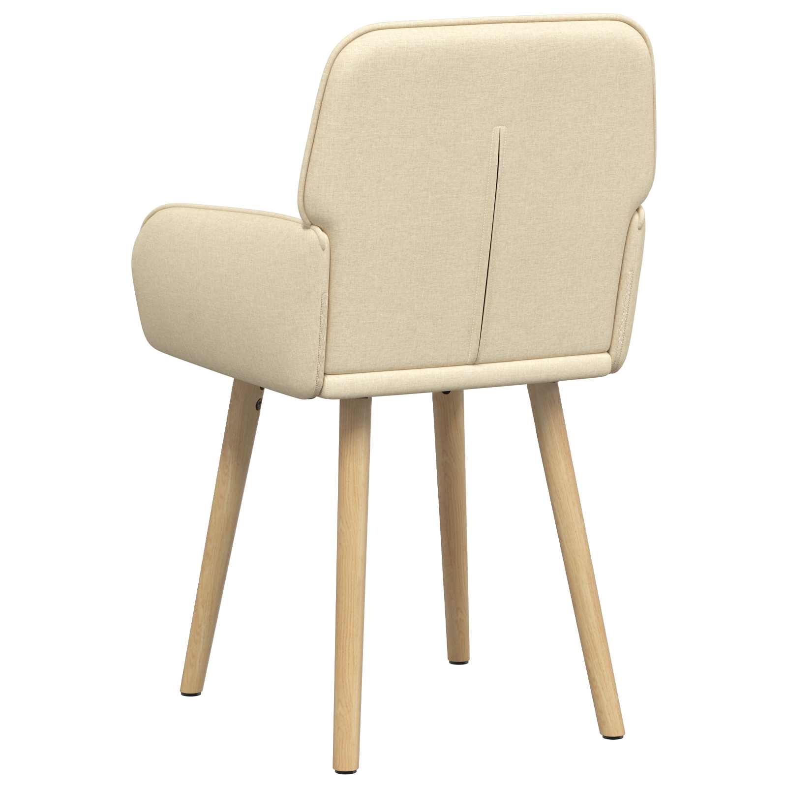 Trpezarijske stolice 2 pcs Tkanina Krem 56,5 x 50 x 87,5 cm
