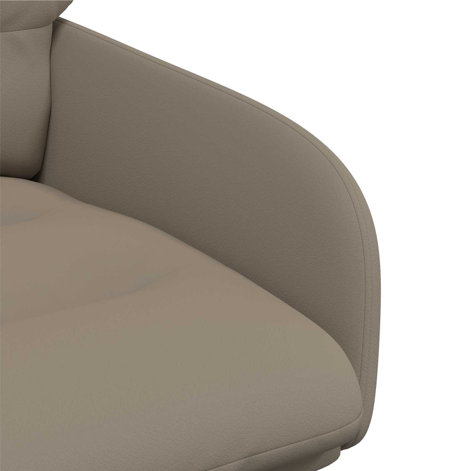 Okretne blagovaonske stolice 2 pcs Umjetna koža Boja cappuccina