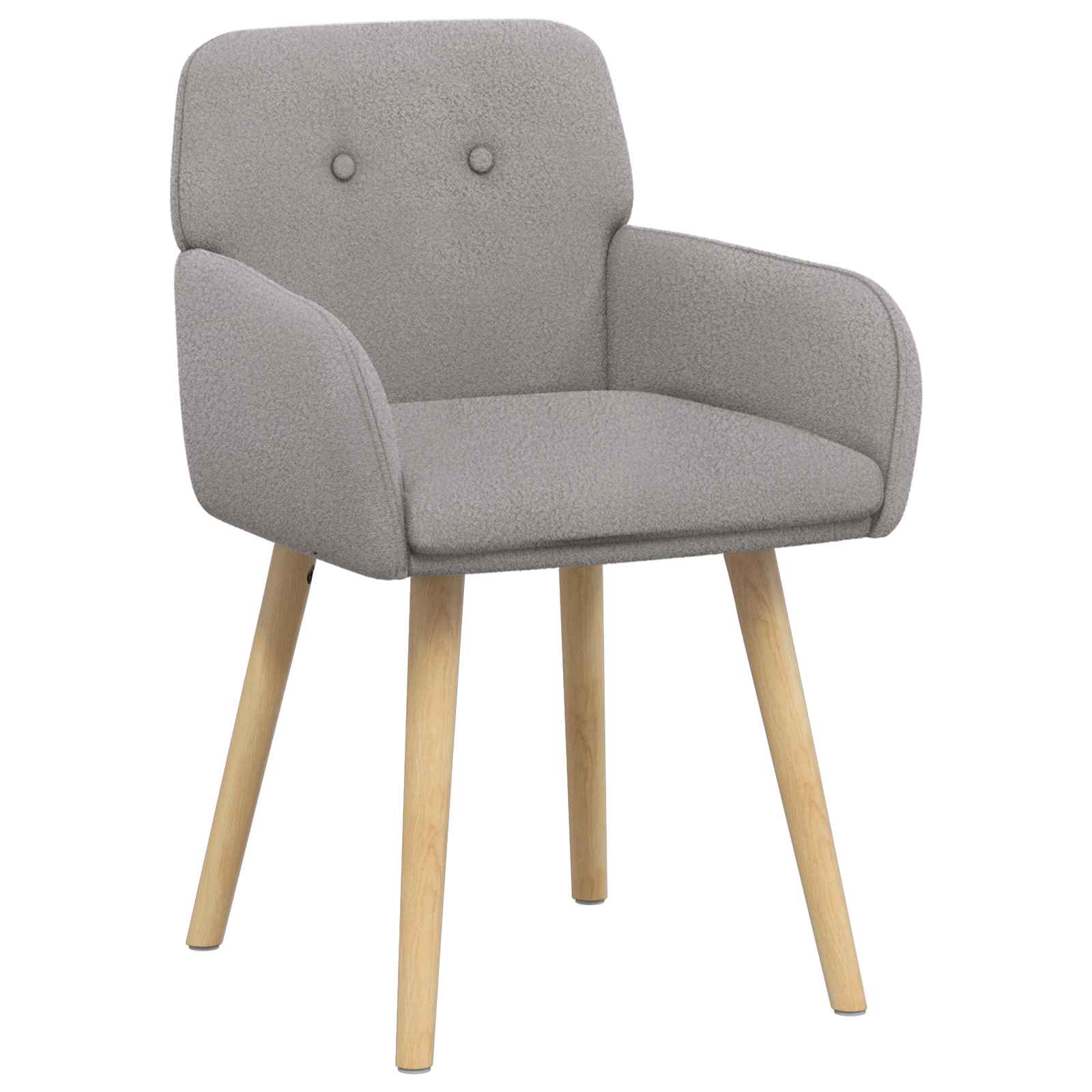 Trpezarijske stolice 2 pcs Bouclé Svjetlosiva 59 x 57 x 85 cm