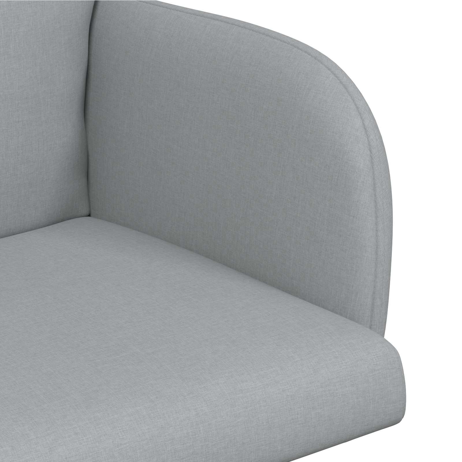 Trpezarijske stolice 2 pcs Tkanina Svjetlosiva 60 x 56 x 96 cm