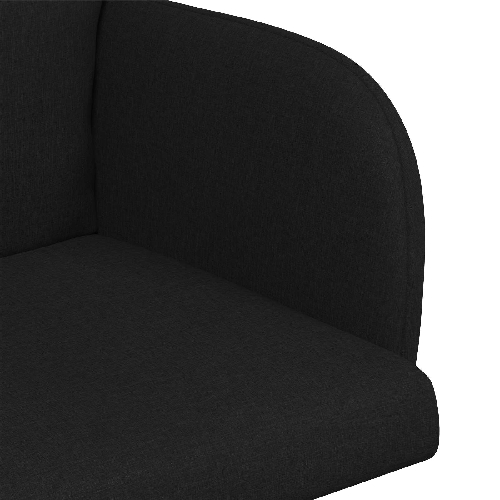Trpezarijske stolice 2 pcs Tkanina Crna 60 x 56 x 96 cm