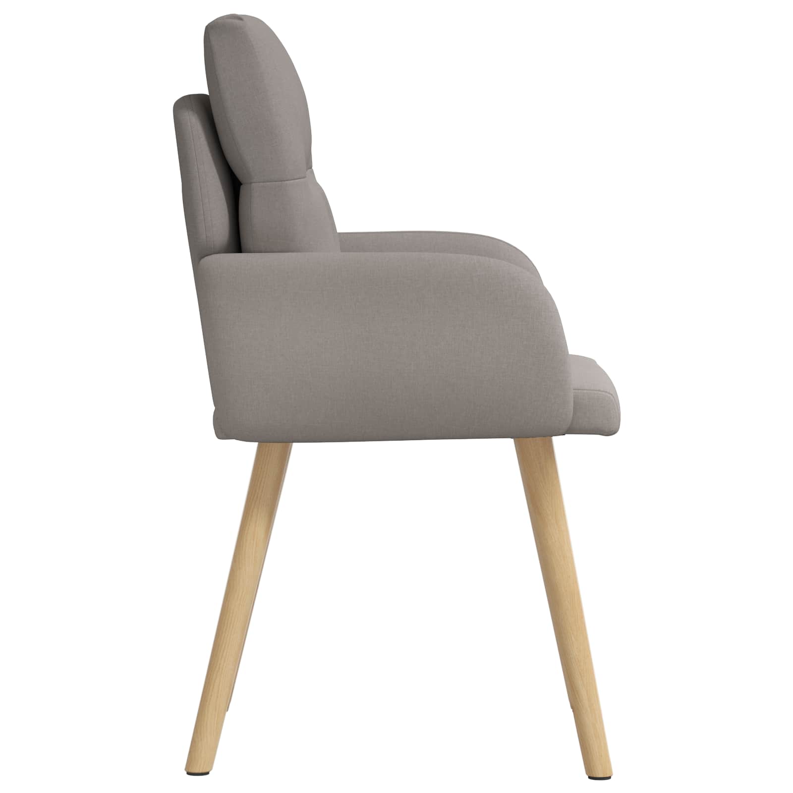Trpezarijske stolice 2 pcs Tkanina Sivosmeđa 60 x 56 x 96 cm