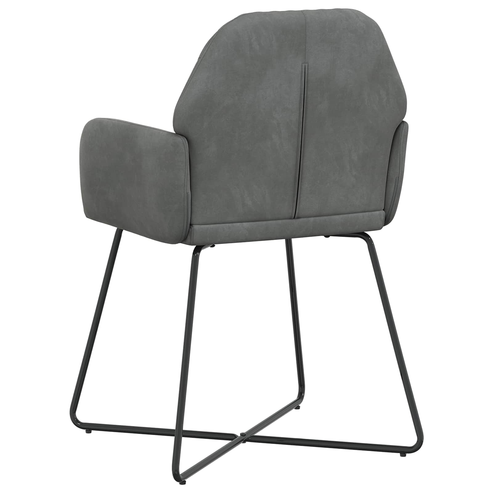 Trpezarijske stolice 2 pcs Baršun Tamnosiva 55 x 50 x 84 cm