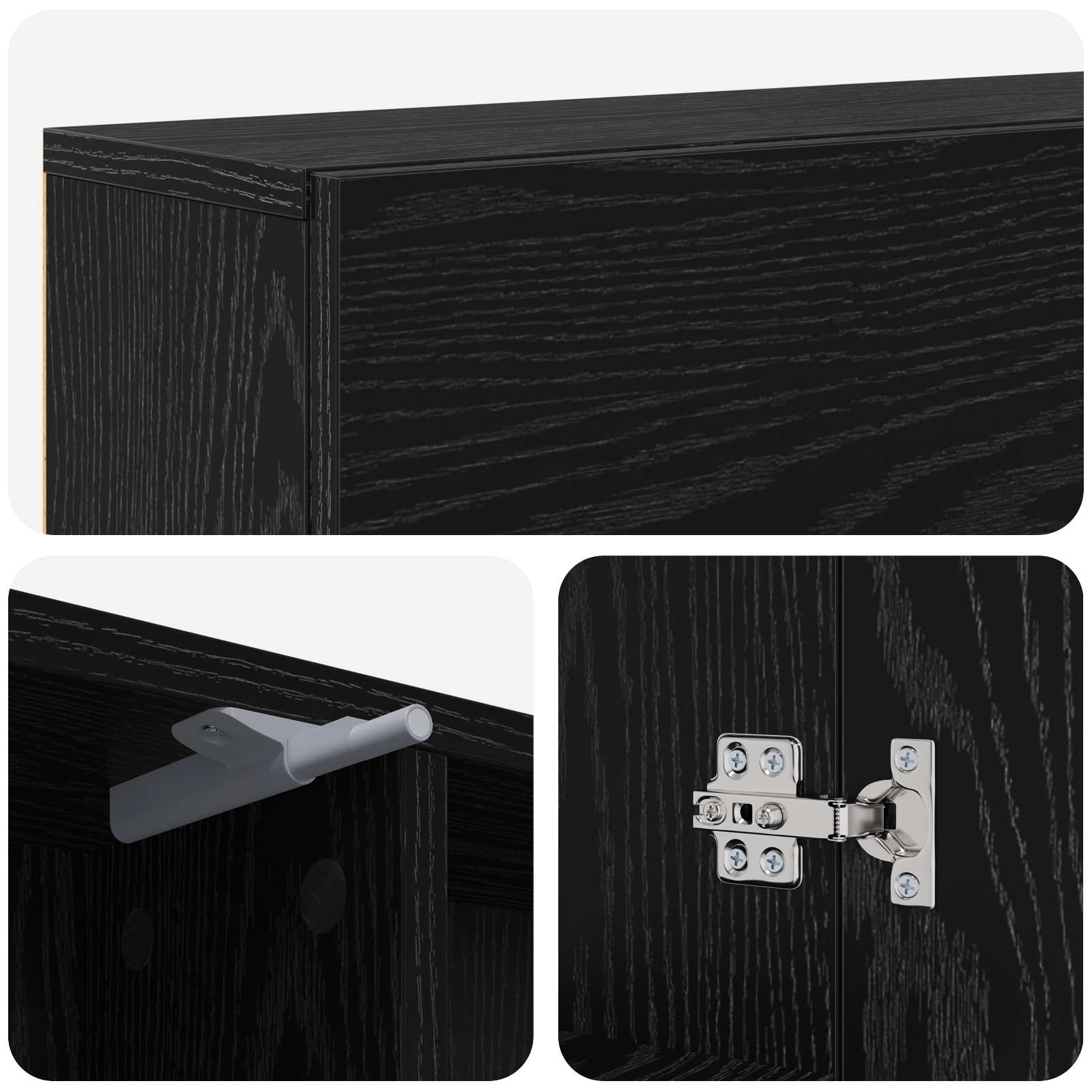 Okvir za kamin Crni hrast 102 x 18 x 100,5 cm Konstruirano drvo
