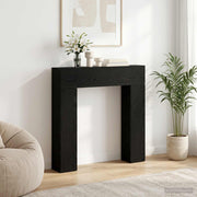 Okvir za kamin Crni hrast 102 x 18 x 100,5 cm Konstruirano drvo