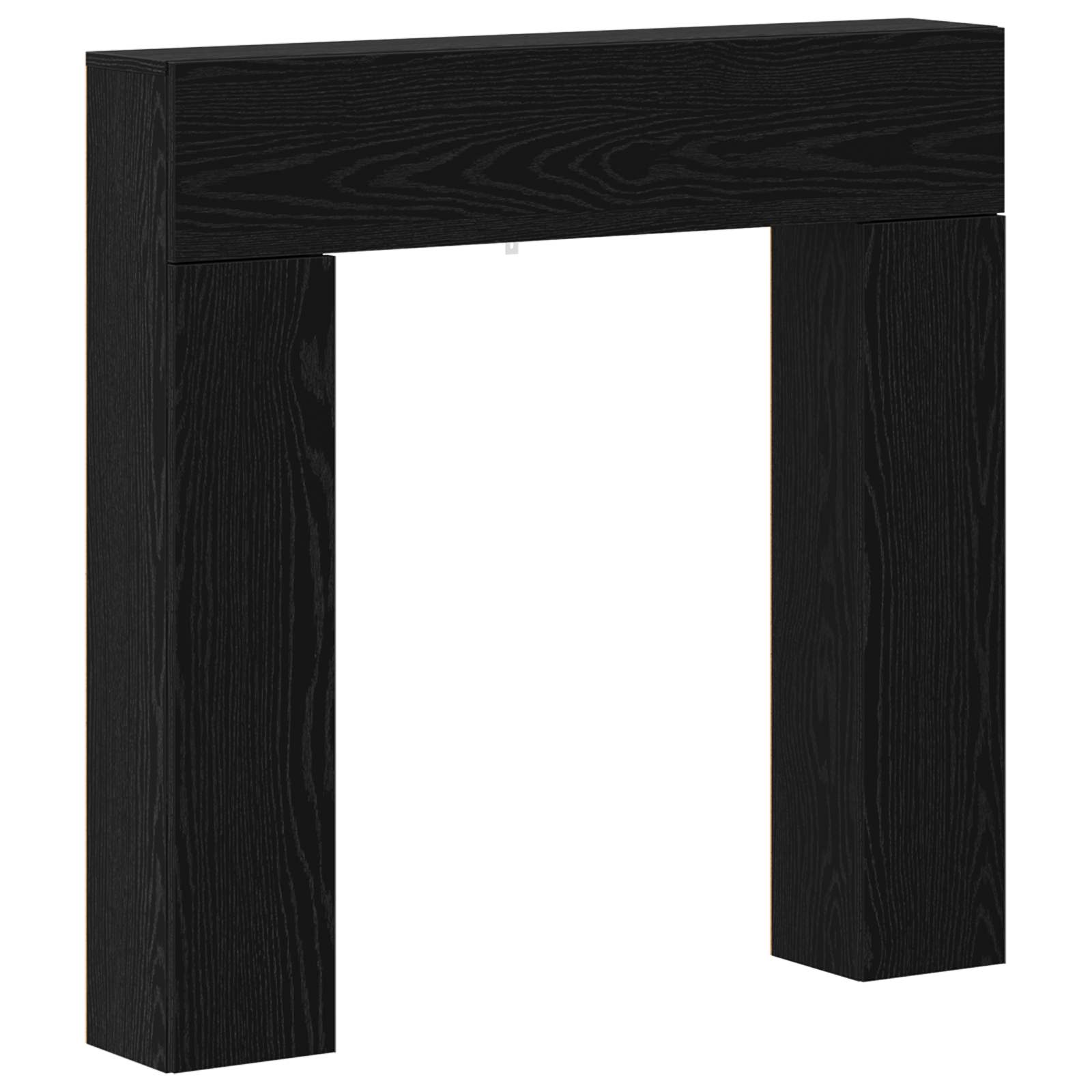 Okvir za kamin Crni hrast 102 x 18 x 100,5 cm Konstruirano drvo