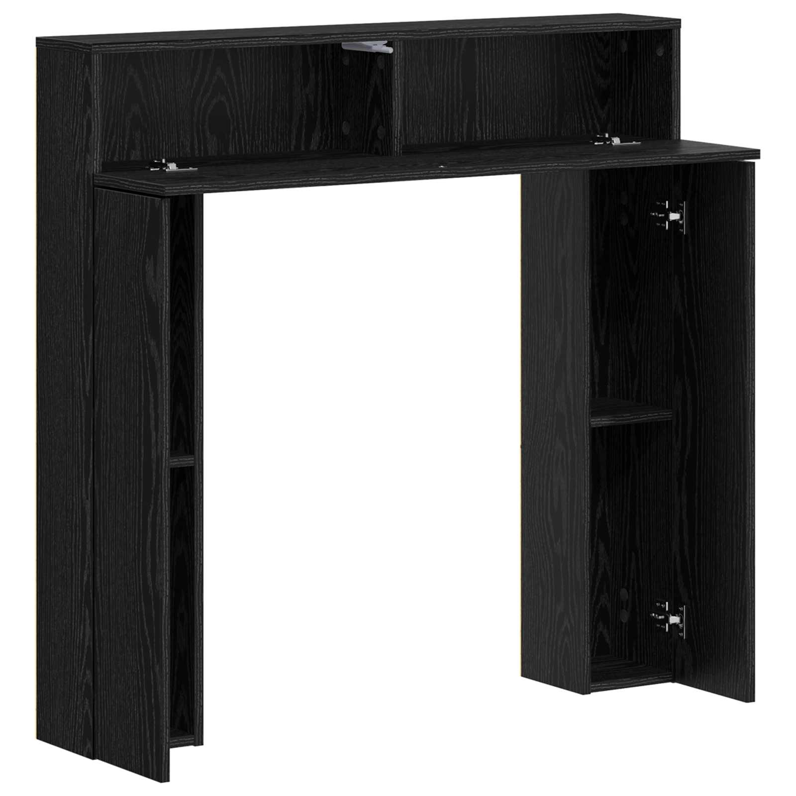 Okvir za kamin Crni hrast 102 x 18 x 100,5 cm Konstruirano drvo