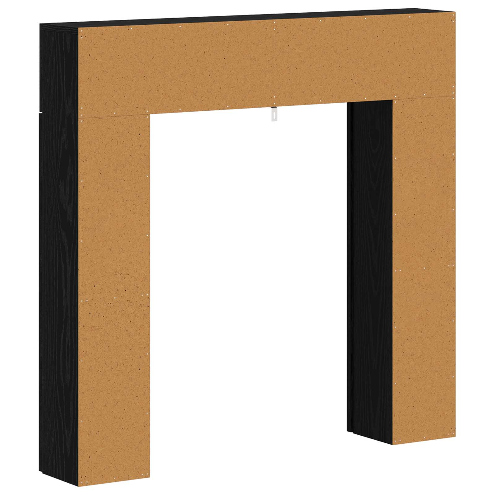 Okvir za kamin Crni hrast 102 x 18 x 100,5 cm Konstruirano drvo